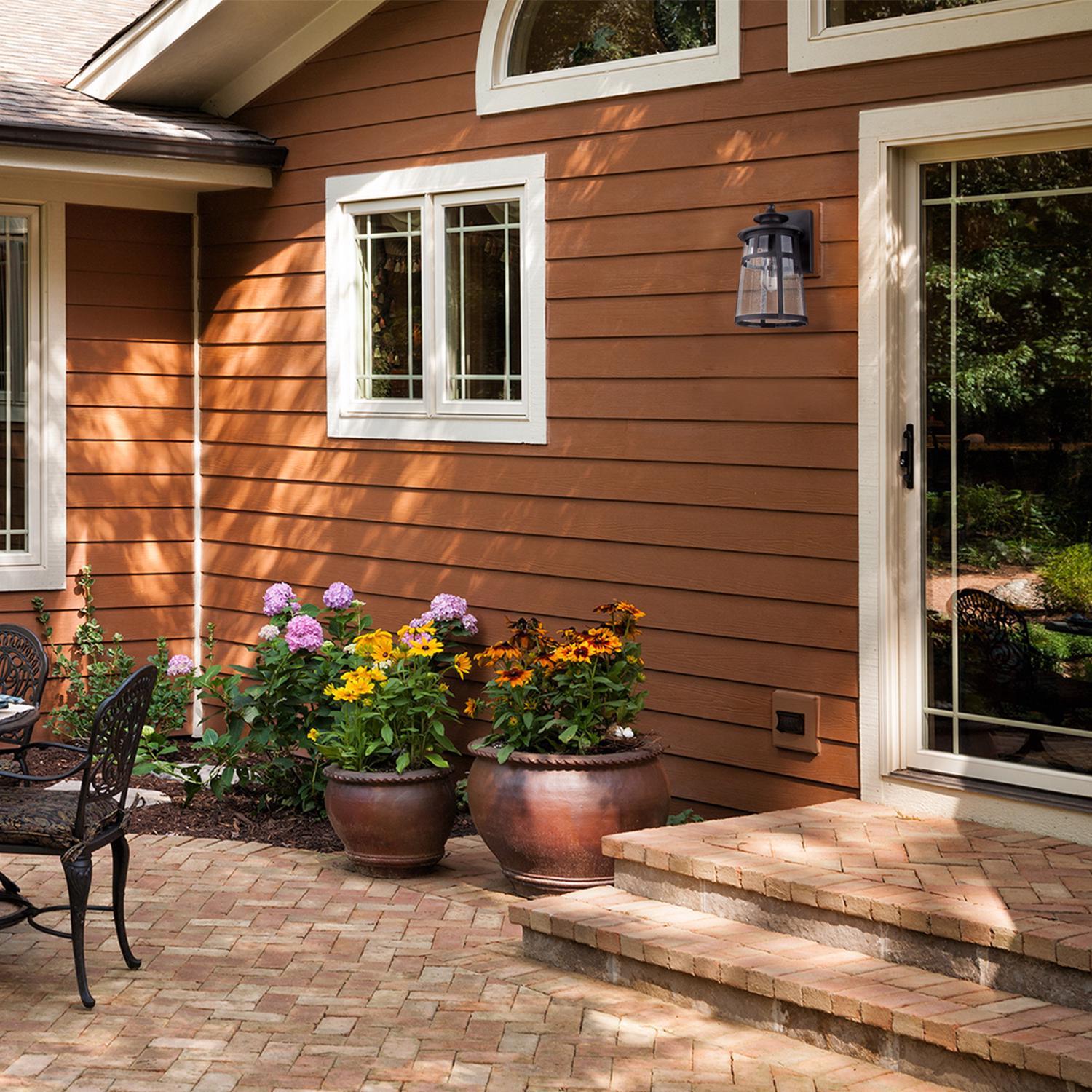 Globe Electric Vintage 1-Light Natural Bronze Ezekiel Wall Sconce