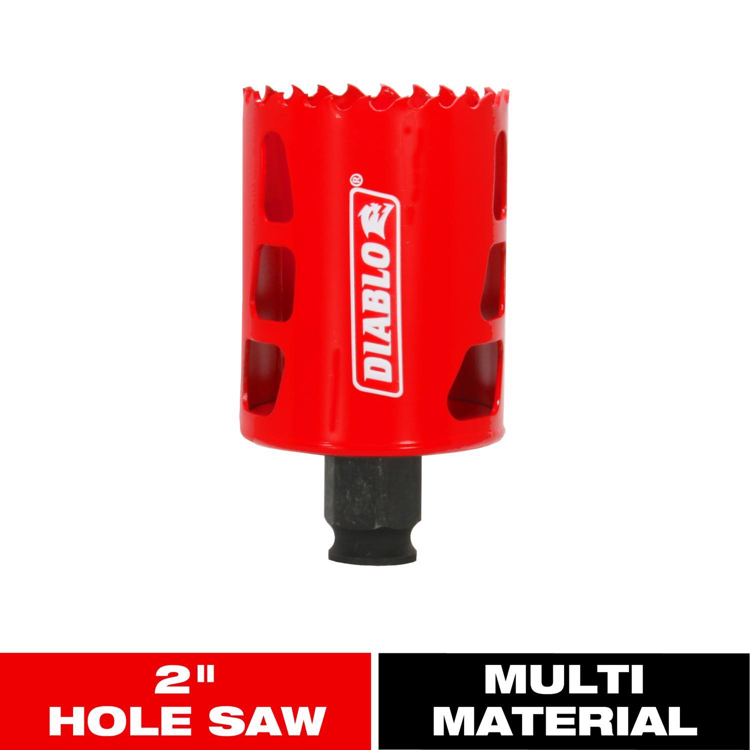 Diablo Snap-Lock Plus 2 in. Bi-Metal 2-3/8 in. L Hole Saw Arbor Included