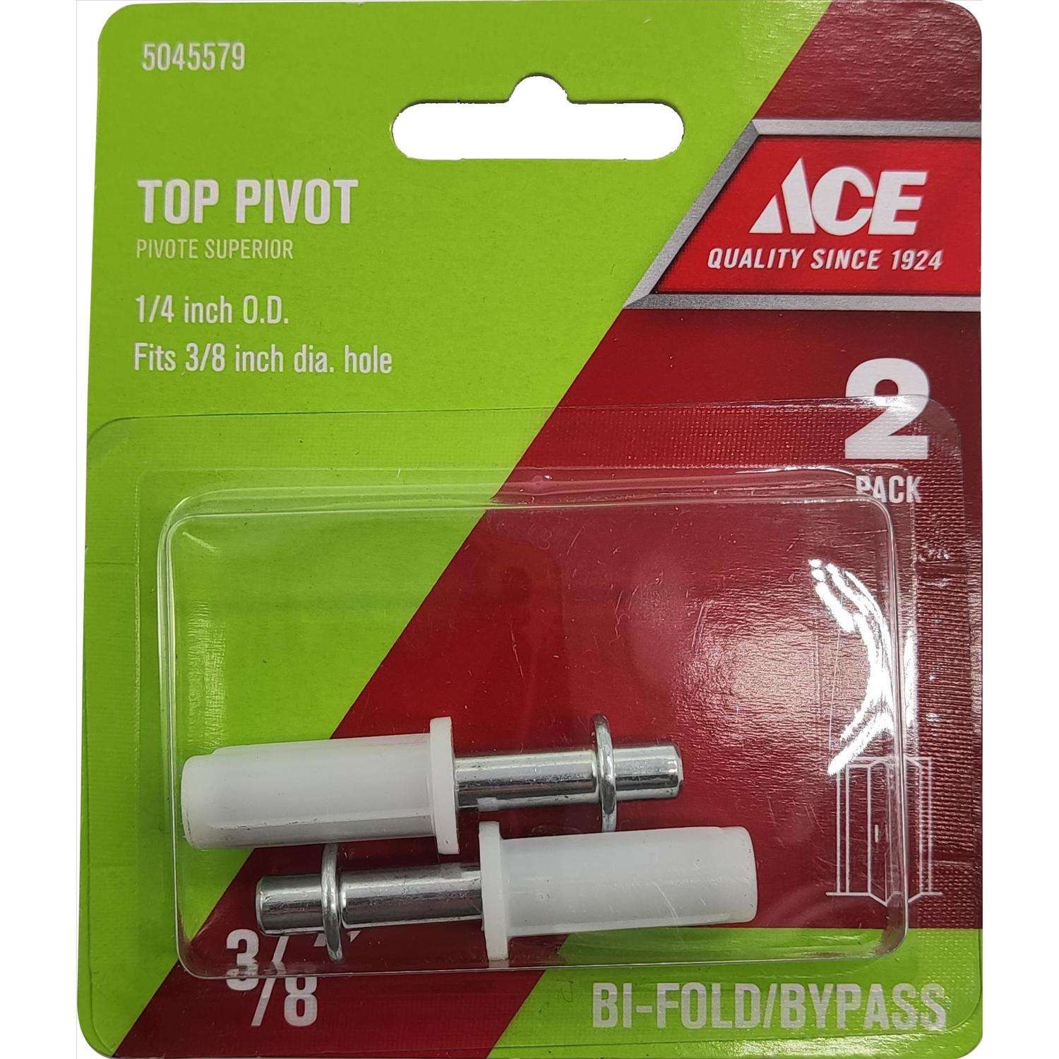 Ace White Plastic Bi-fold Door Pivot 2 pc