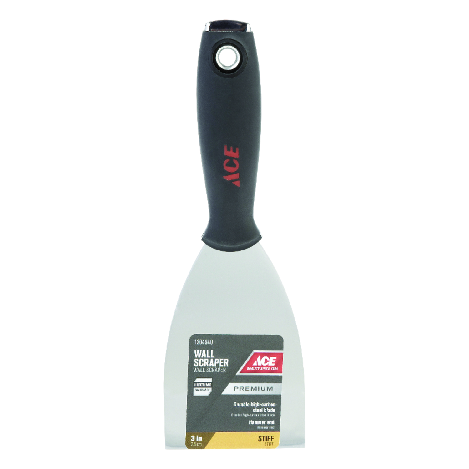 Ace 3 in. W Carbon Steel Stiff Wall Scraper