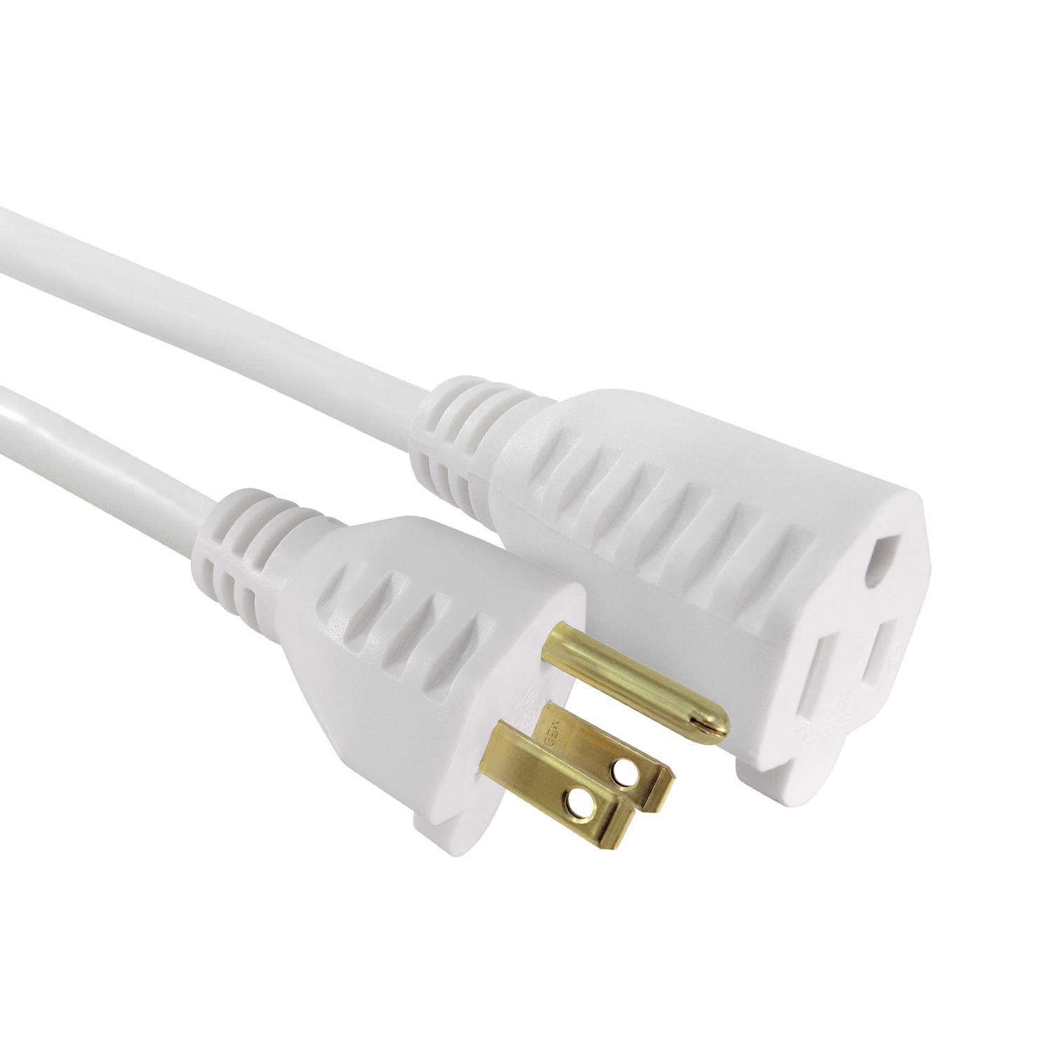 Ace Outdoor 15 ft. L White Extension Cord 16/3 SJTW