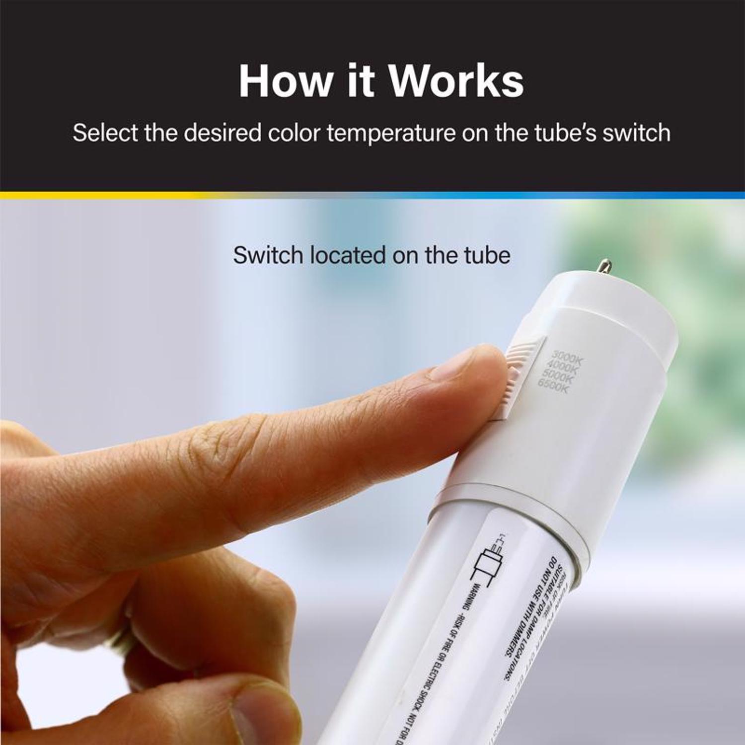 Feit Linear T5 Bright White/Cool White/Daylight/Daylight Deluxe 48 in. G5 T5 LED Linear Lamp 54 Watt