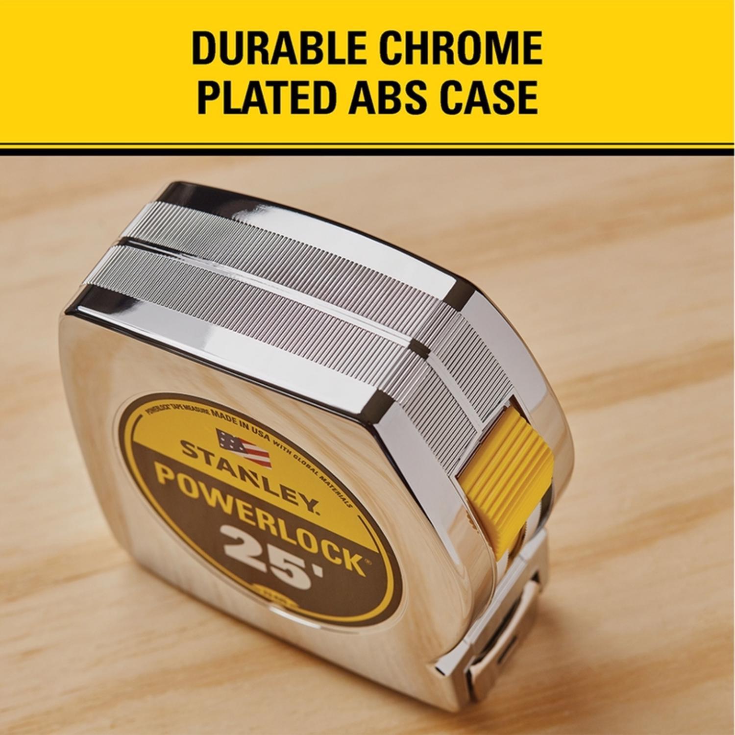 STANLEY PowerLock 25 ft. L X 1 in. W Tape Measure 1 pk