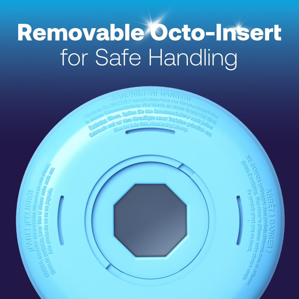 HTH Brilliance Chlorine Floater for Pools - Holds 4 Brilliance Tabs or 5 Standard 3-in. Tablets