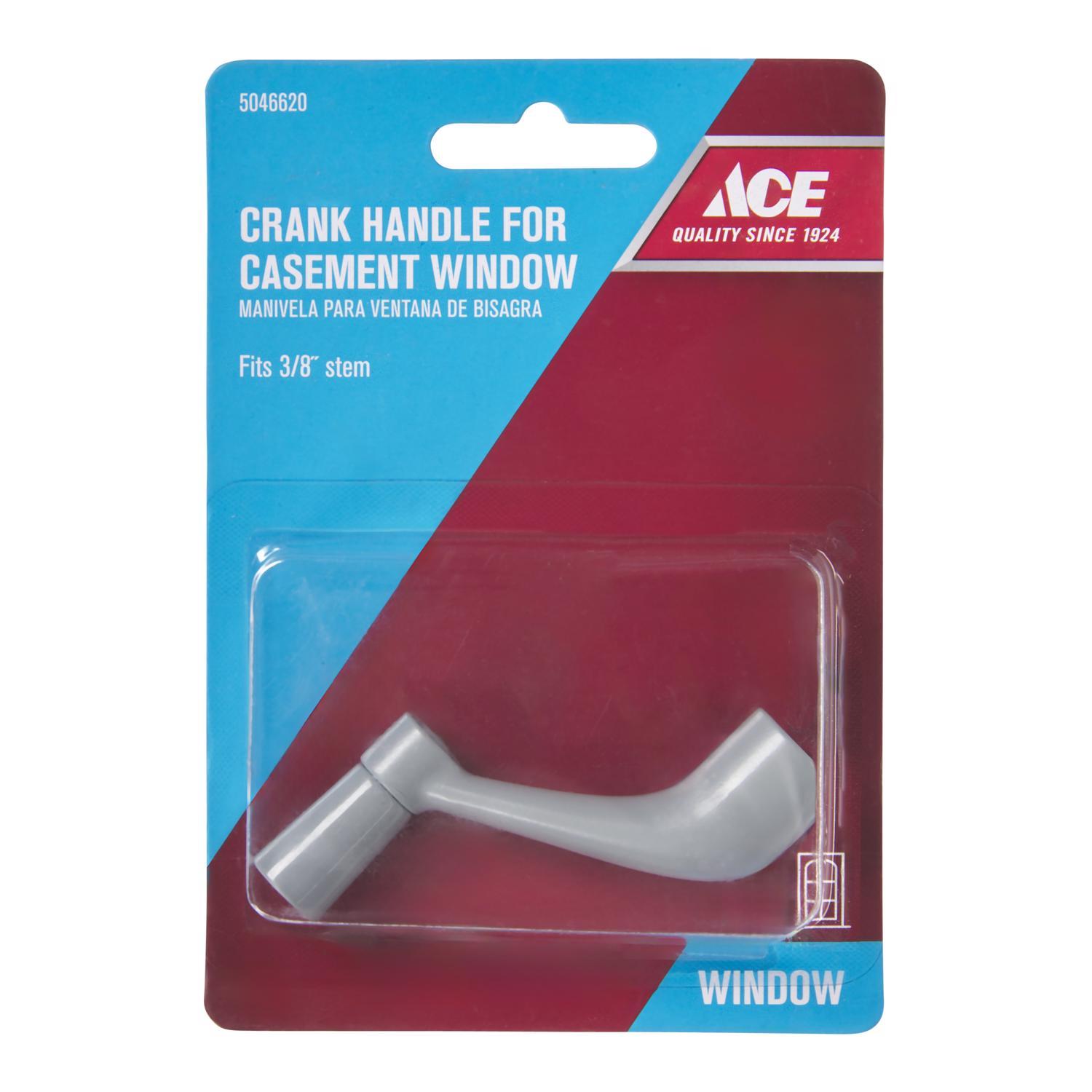 Ace Silver Metal Single-Arm Casement Window Crank For Universal