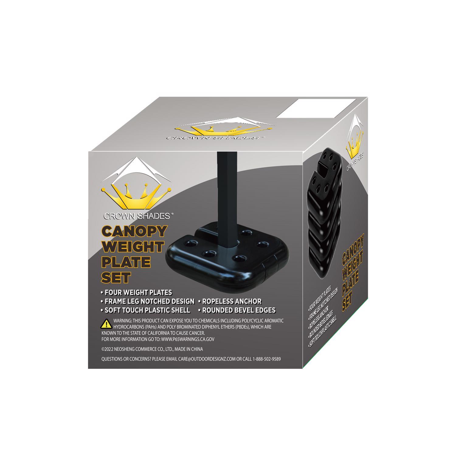 Crown Shade 5 lbs Black Plastic Weight Plate