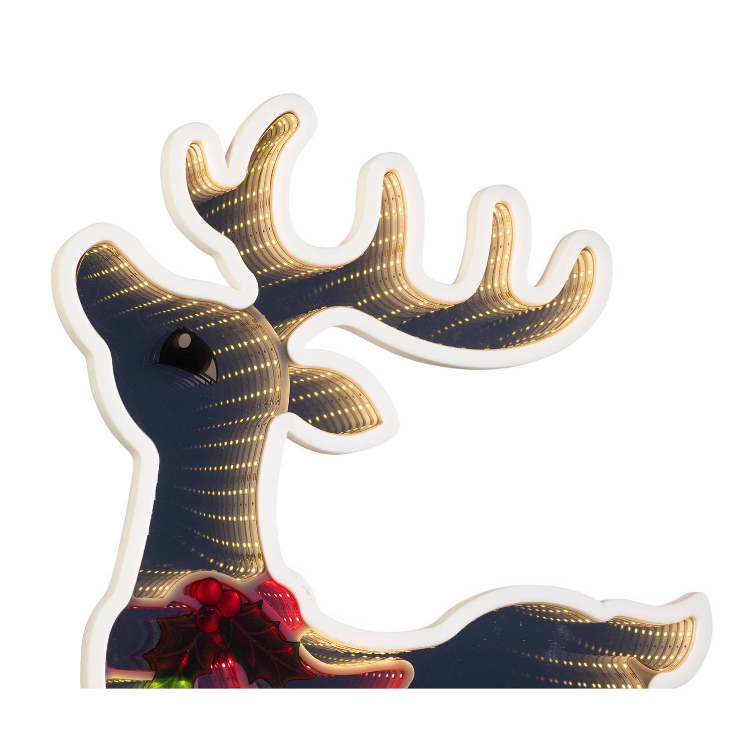Celebrations LED Infinity Heads-up Deer 30 in. Yard Decor