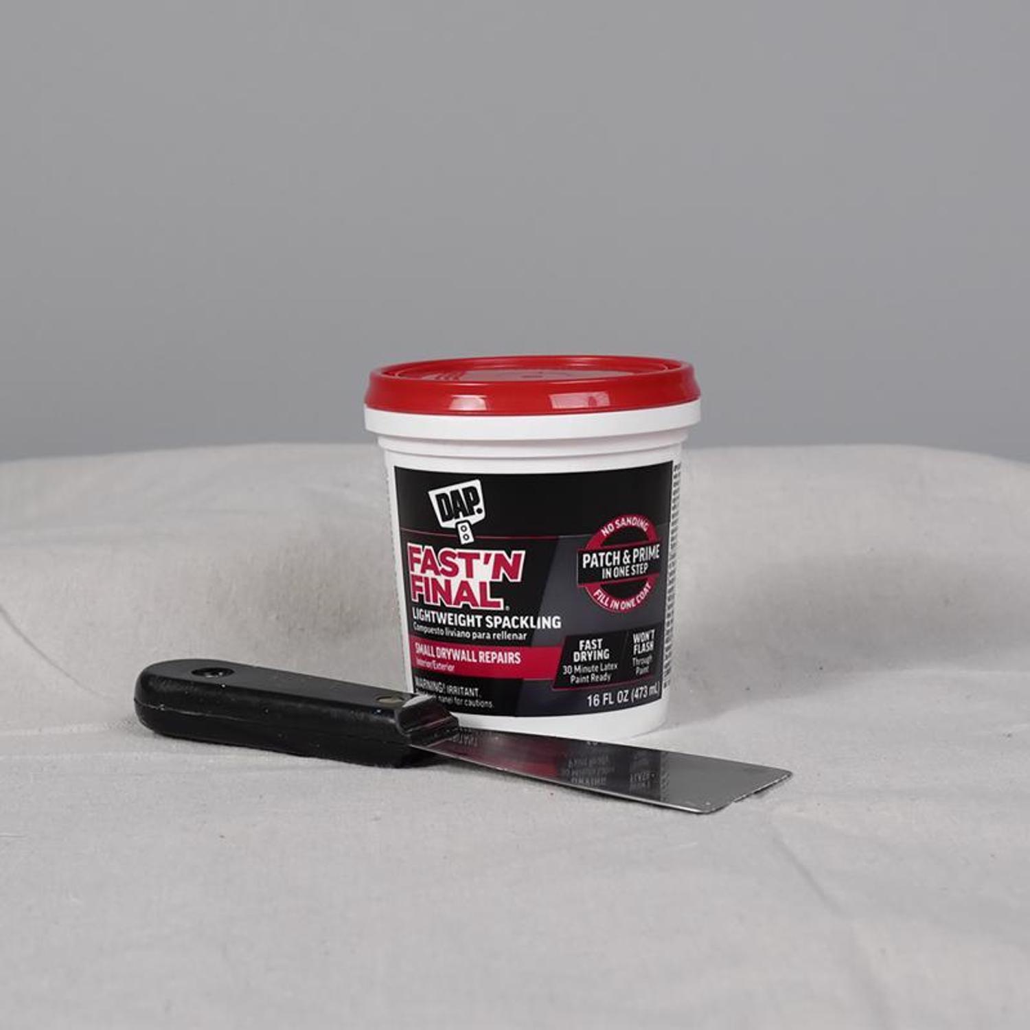 DAP Fast 'N Final Ready to Use White Lightweight Spackling Compound 16 oz