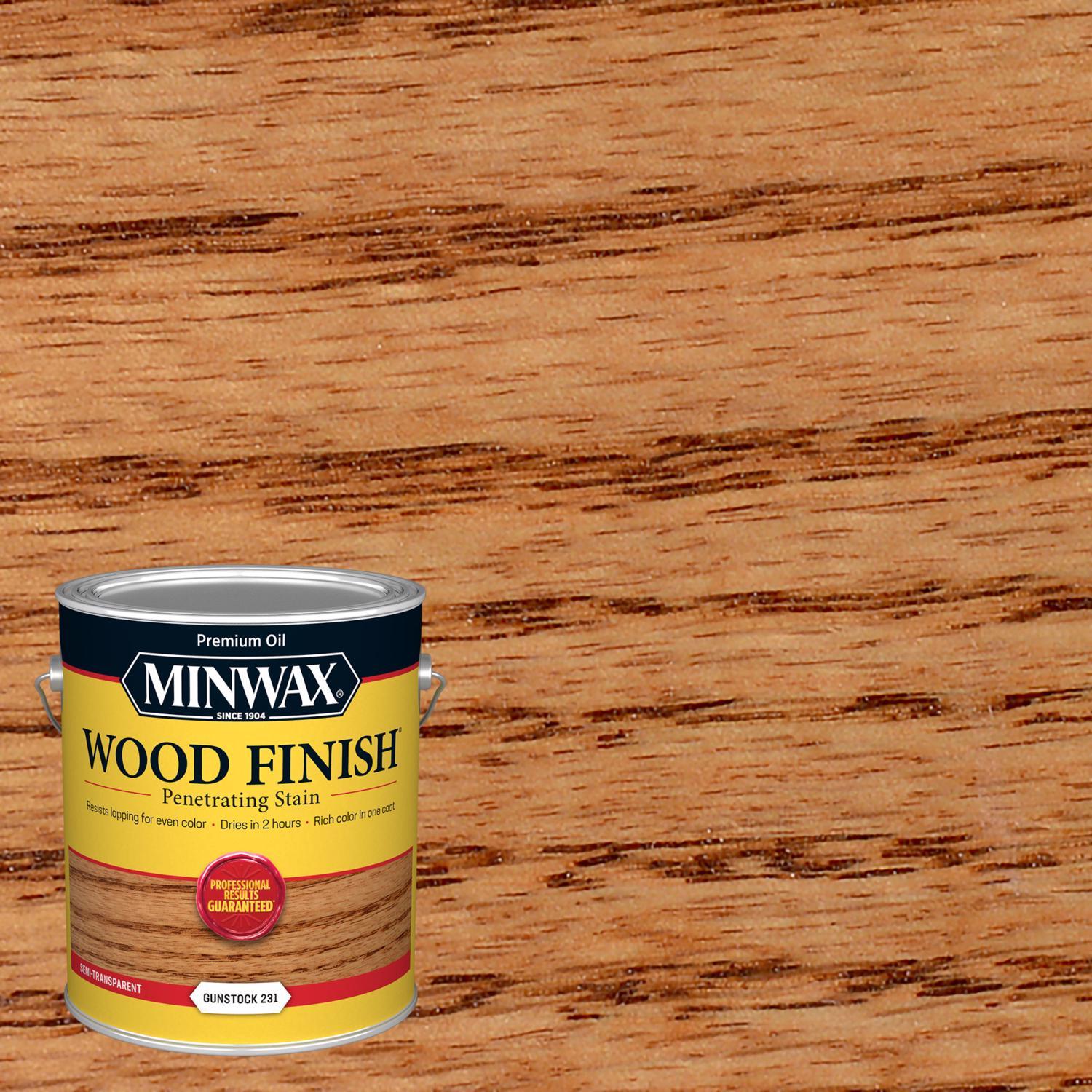 Minwax Wood Finish Semi-Transparent Gunstock Oil-Based Penetrating Stain 1 gal