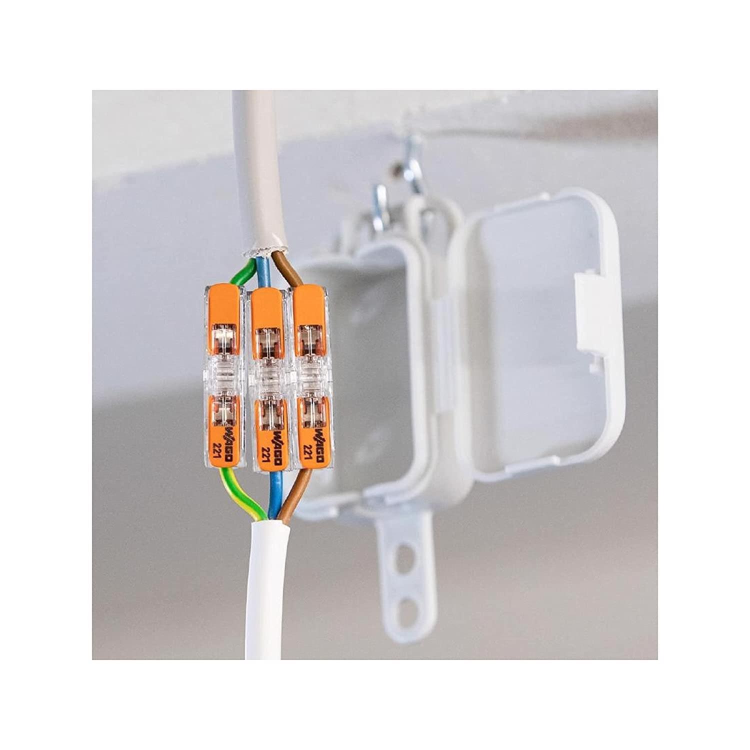 WAGO 221 Series Locking Cable Splicer/Reducer 10 pk