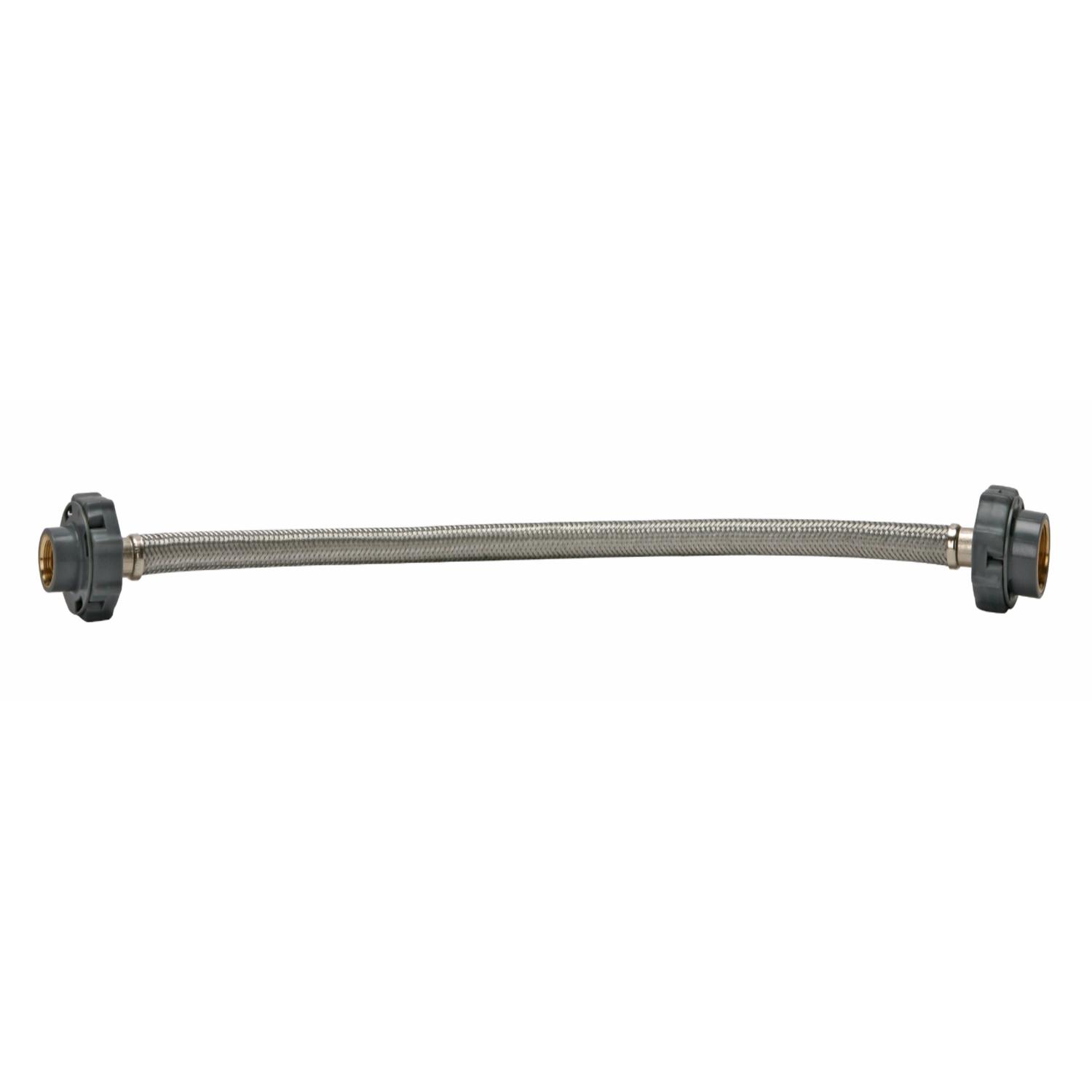 Fluidmaster 3/8 in. Compression X 1/2 in. D FIP 30 in. Stainless Steel Supply Line