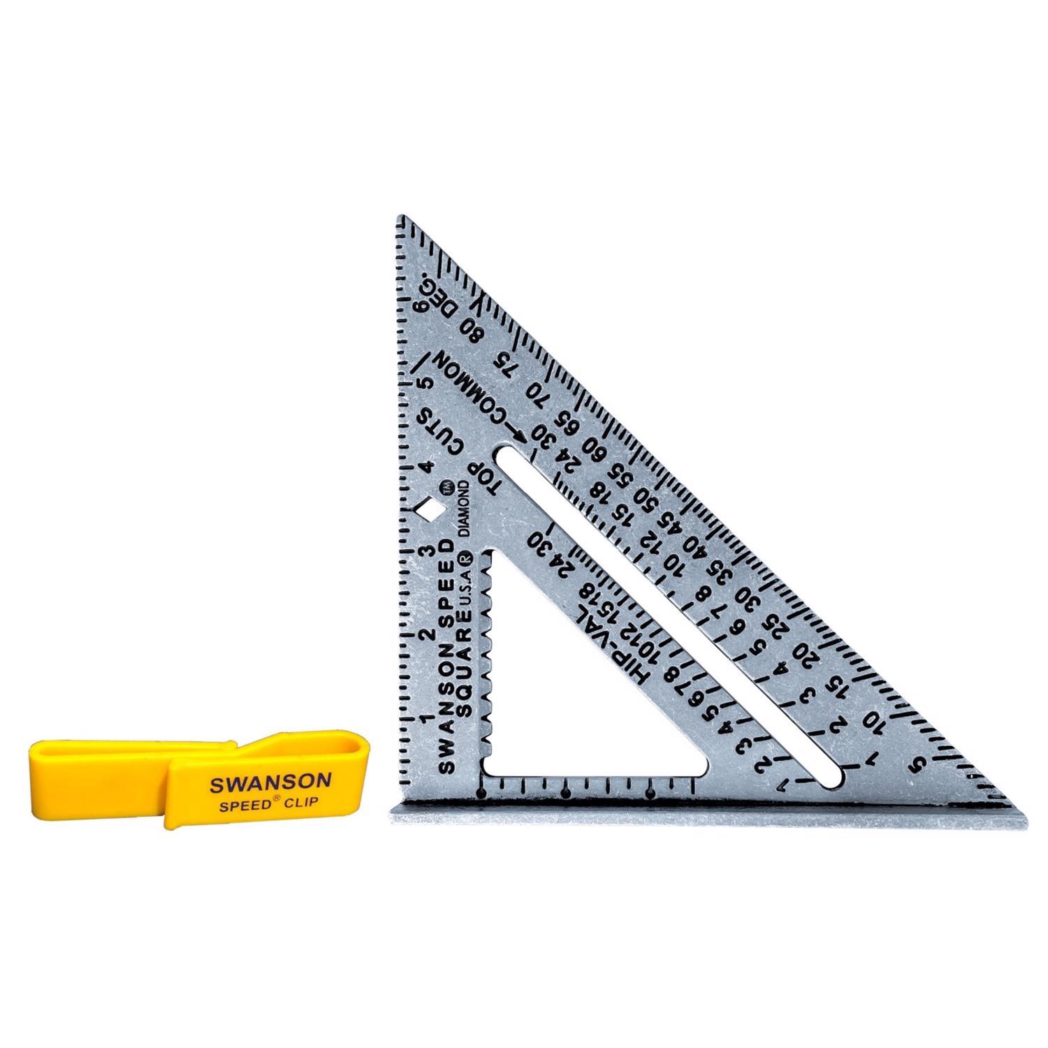 Swanson Original 7.25 in. L X.875 in. H Aluminum Speed Square