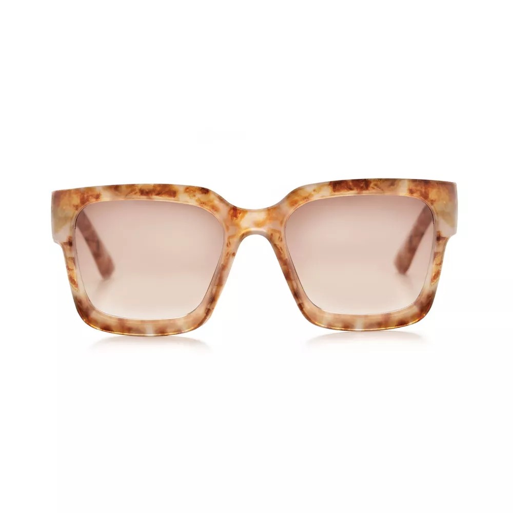 Optimum Optical Women's Square Frame Sunglasees, Tonal Lisa