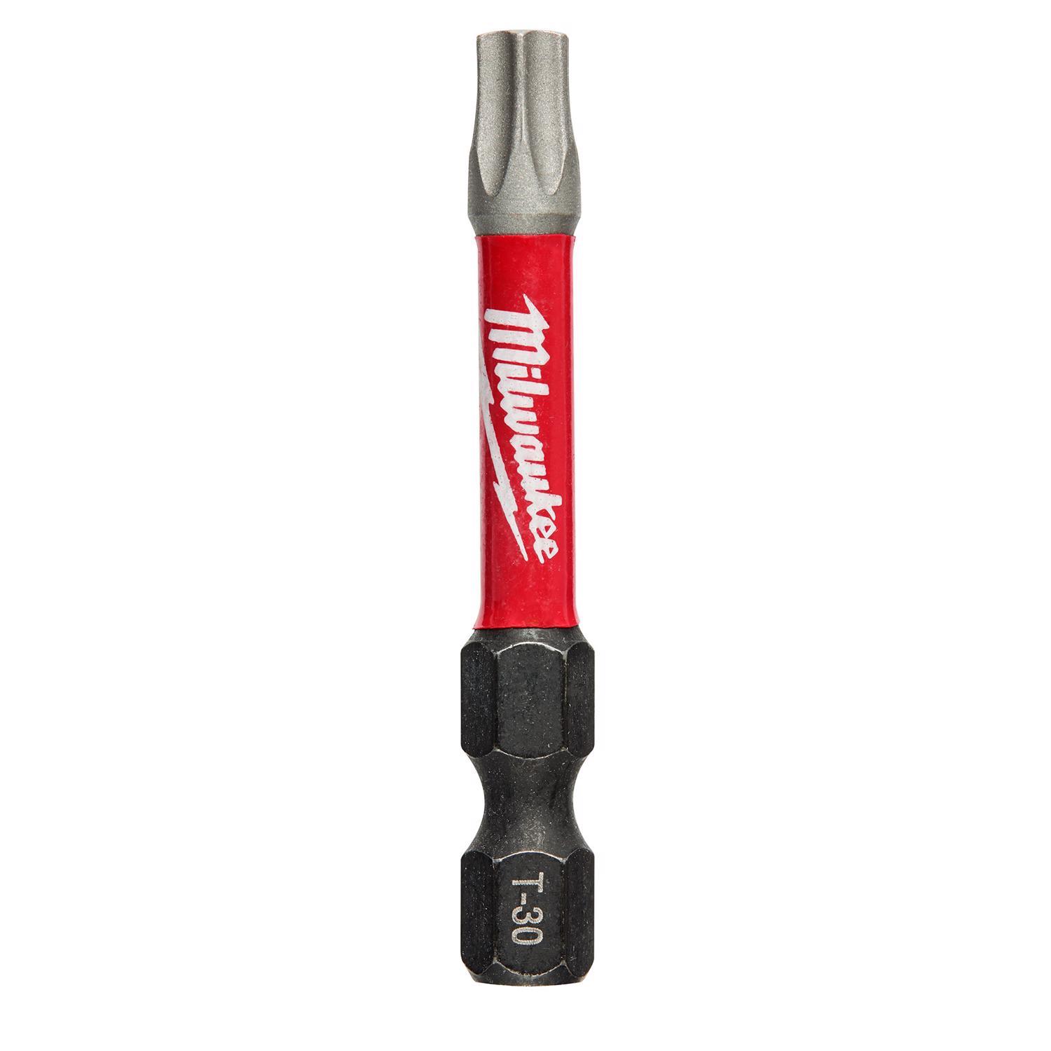 Milwaukee Shockwave Torx T30 Sizes X 2 in. L Power Bit Steel 25 pc
