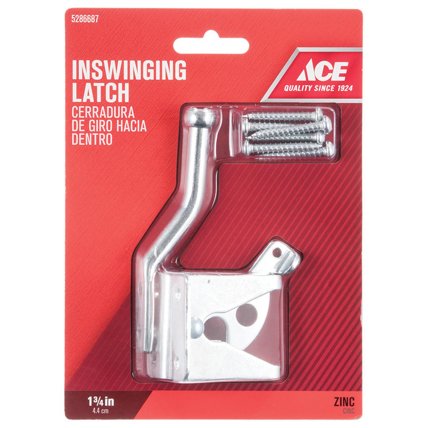Ace 6.89 in. H X 5 in. W X 1.89 in. L Zinc-Plated Zinc Gate Latch