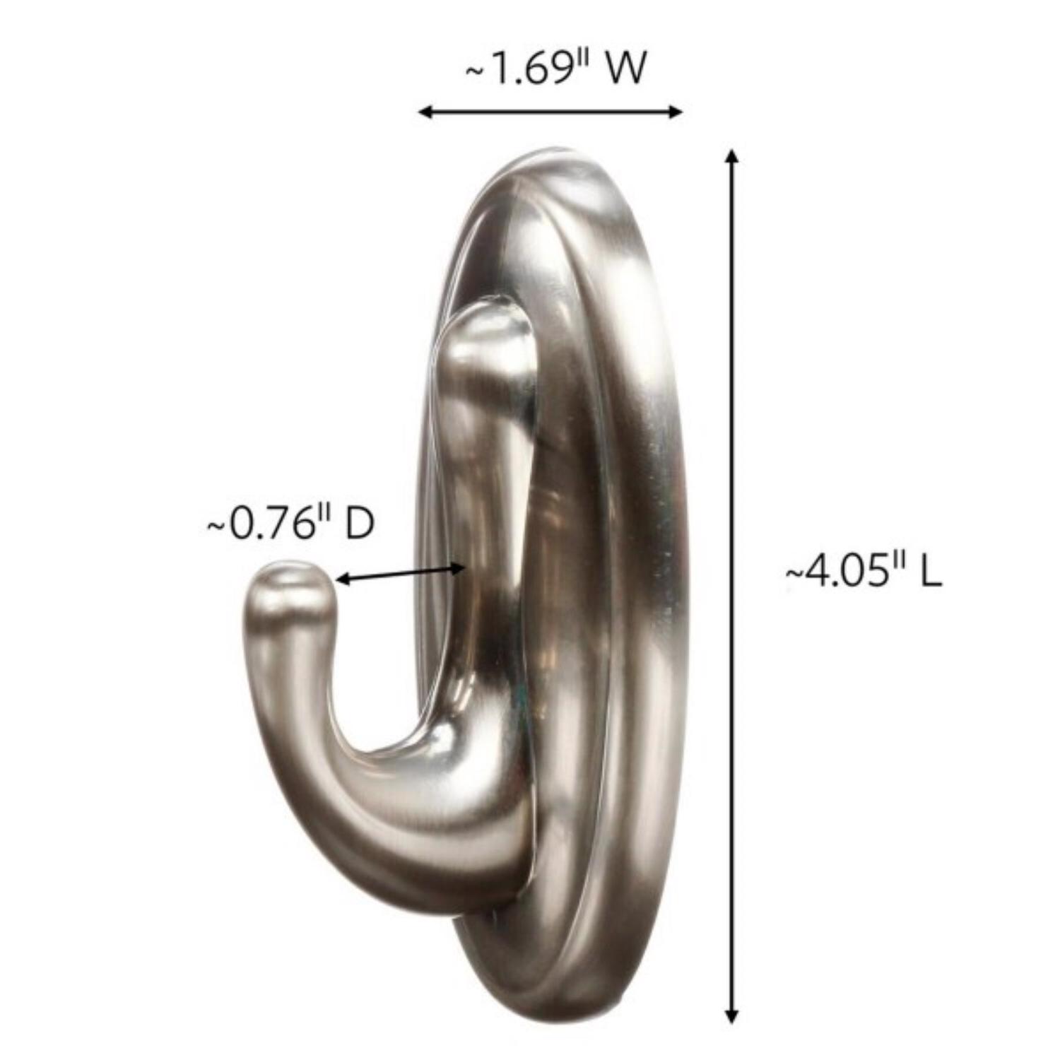 3M Command Large Plastic Designer Hooks 4.06 in. L 1 pk