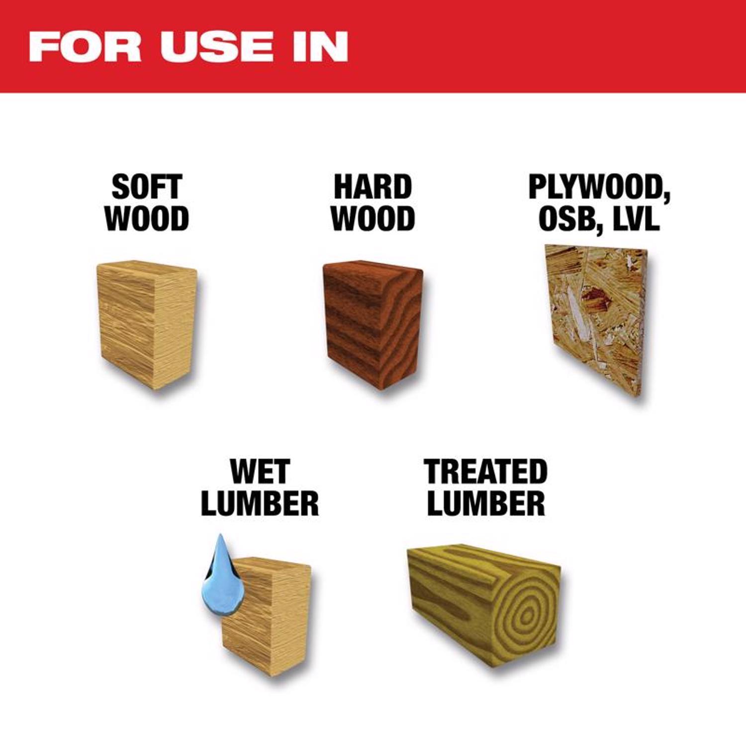 Milwaukee 5-3/8 in. D X 10 mm Tungsten Carbide Framing Blade 16 teeth 1 pk