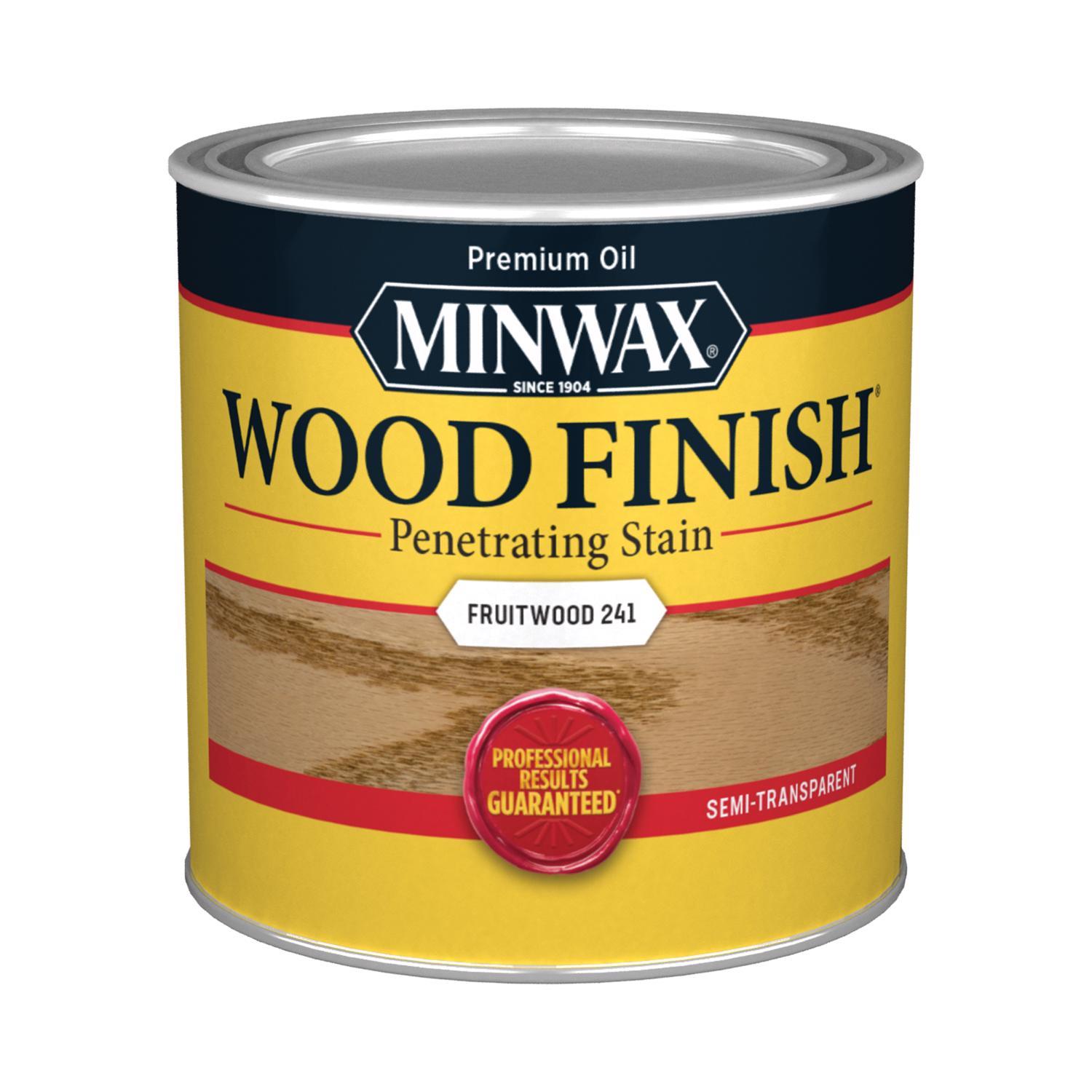 Minwax Wood Finish Semi-Transparent Fruitwood Oil-Based Penetrating Wood Stain 1/2 pt