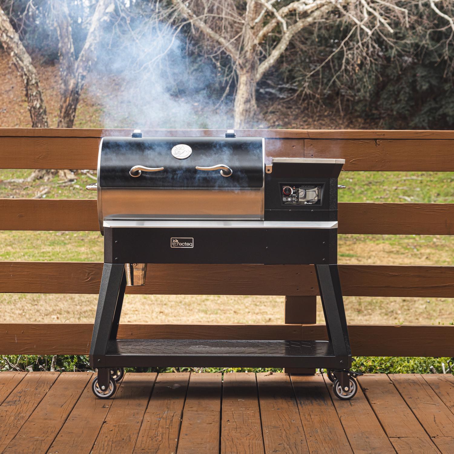Recteq Patio Legend 400 Wood Pellet WiFi Grill and Smoker Black/Silver