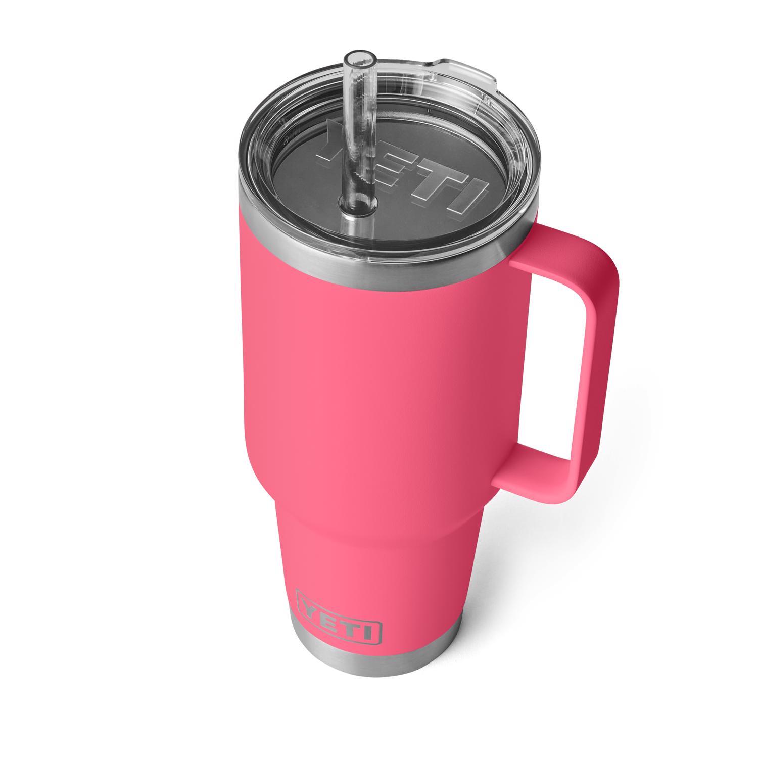 YETI Rambler 42 oz Tropical Pink BPA Free Straw Mug Straw Mug