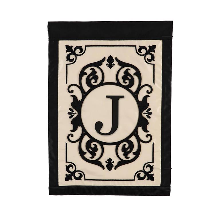 Monogram Garden Filigree Flag