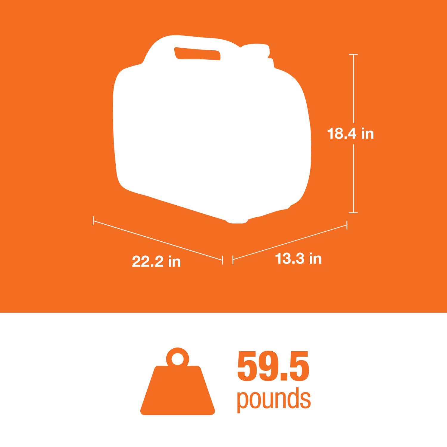 Generac PowerRush 2500 W 120 V Gas Portable Portable Generator 2500 W