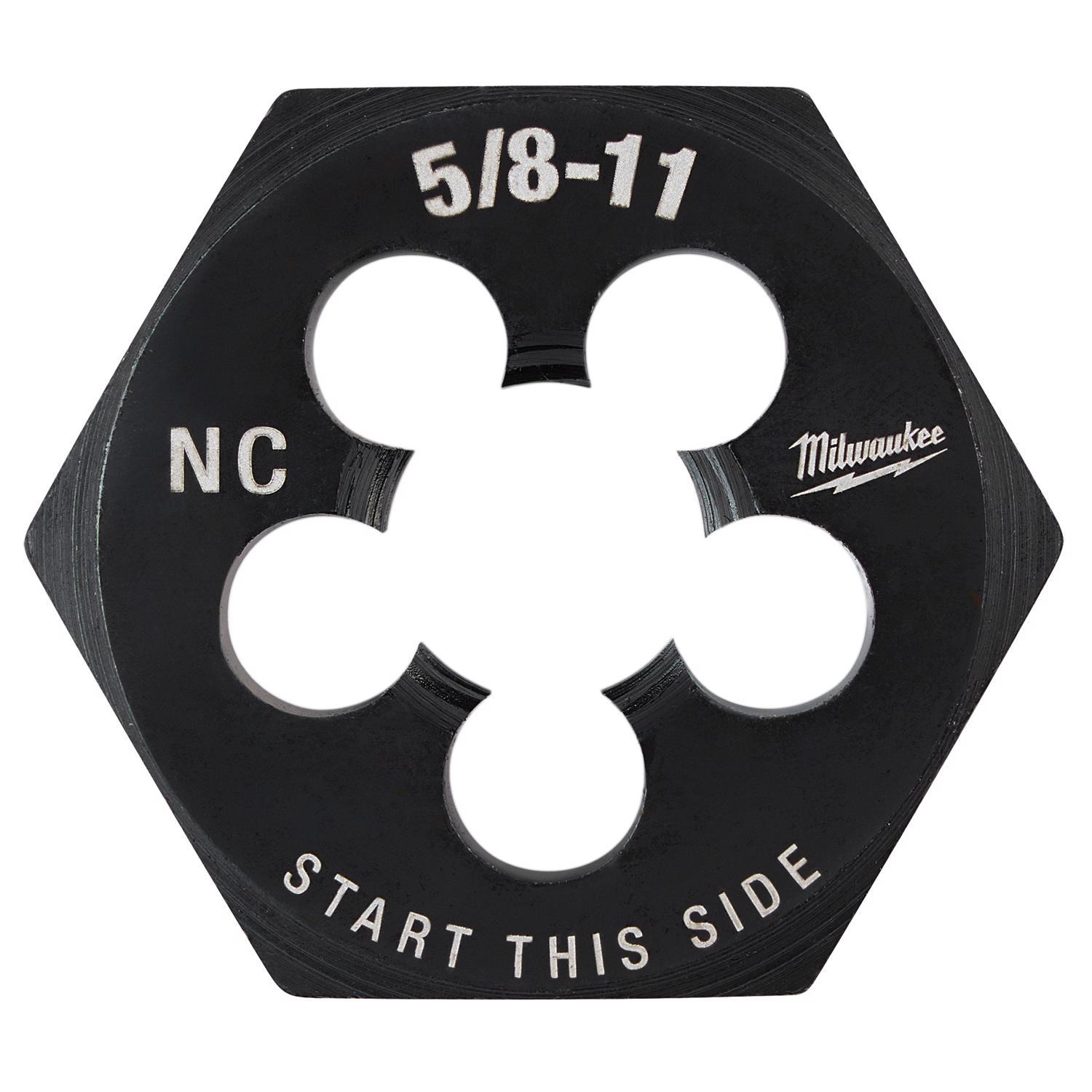 Milwaukee SAE 5/8-11 NC 1-7/16" Hex Threading Die