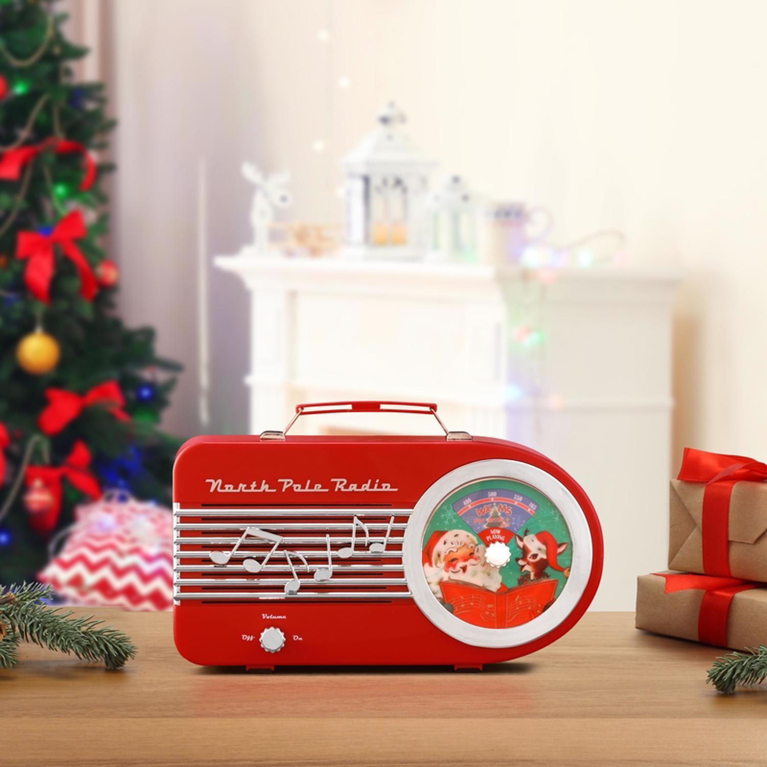 Mr. Christmas North Pole Radio Table Decor 6 in.