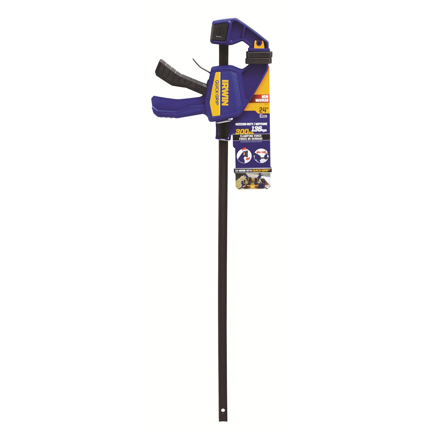 Irwin Quick-Grip 24 in. X 3-1/2 in. D Bar Clamp 300 lb