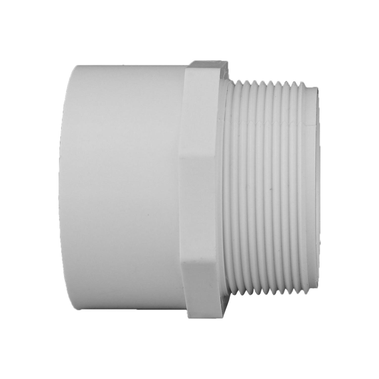 Charlotte Pipe Schedule 40 3/4 in. Slip X 3/4 in. D MPT PVC Pipe Adapter 10 pk