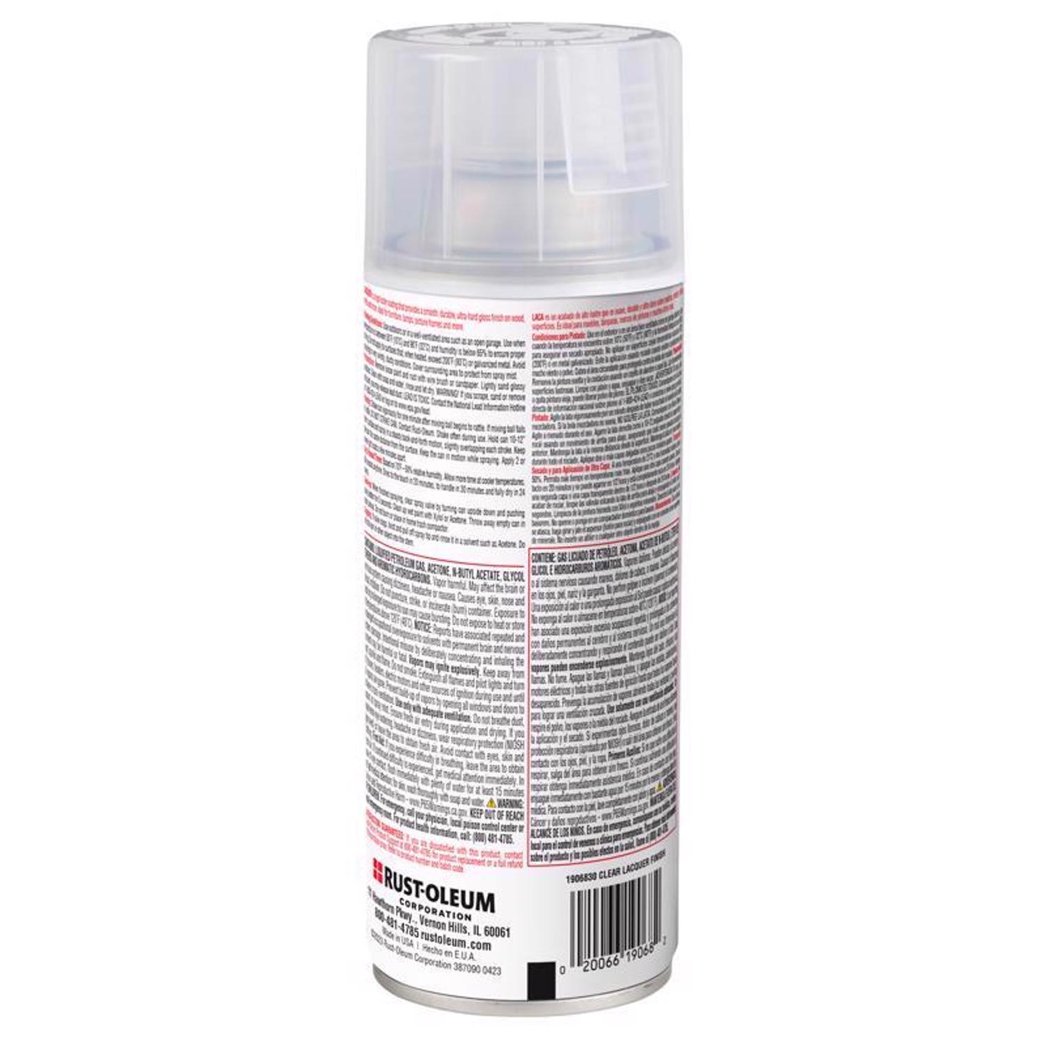 Rust-Oleum Specialty Gloss Clear Lacquer Spray Paint 11 oz