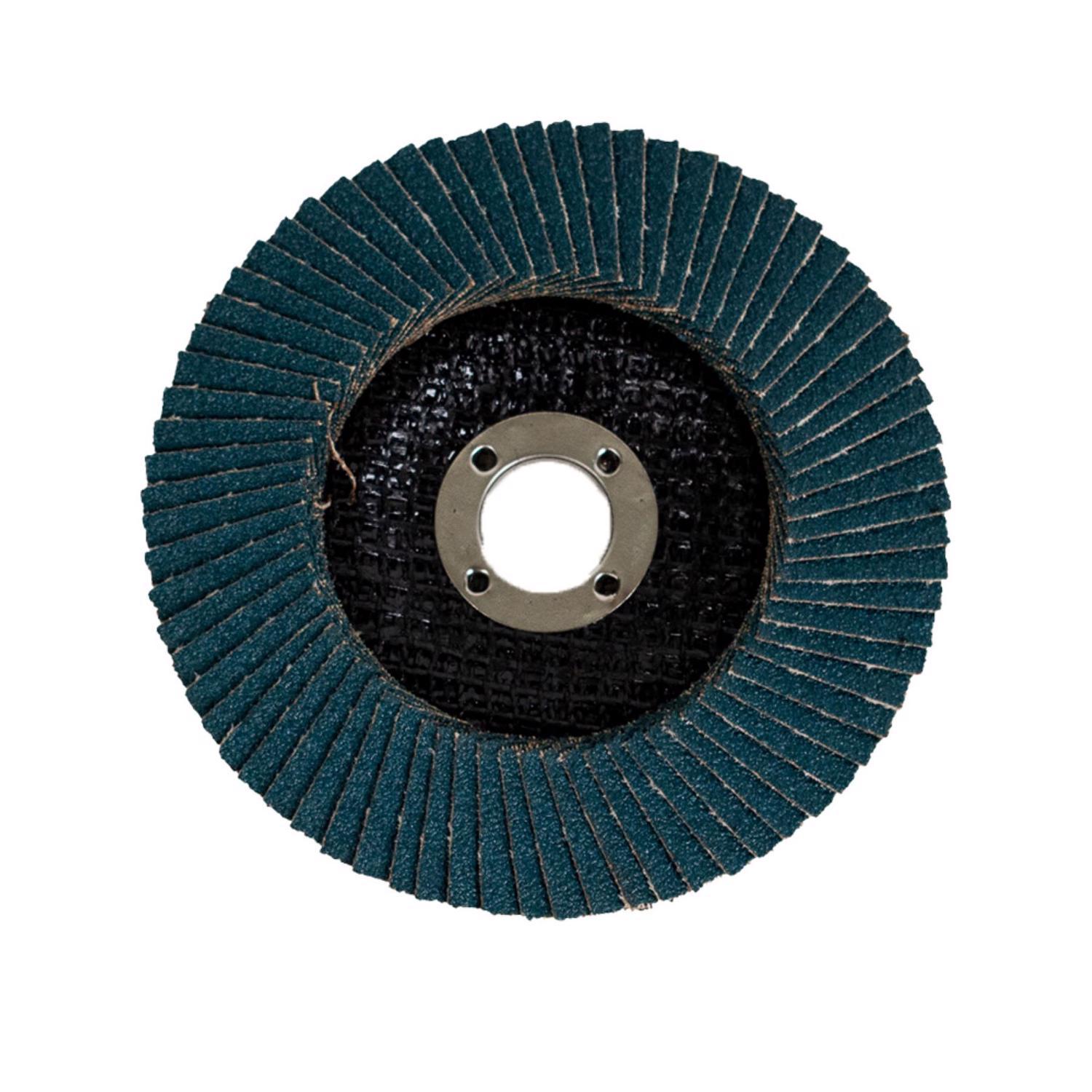 Forney 4 in. D X 5/8 in. in. Zirconia Aluminum Oxide Flap Disc 80 Grit 1 pc