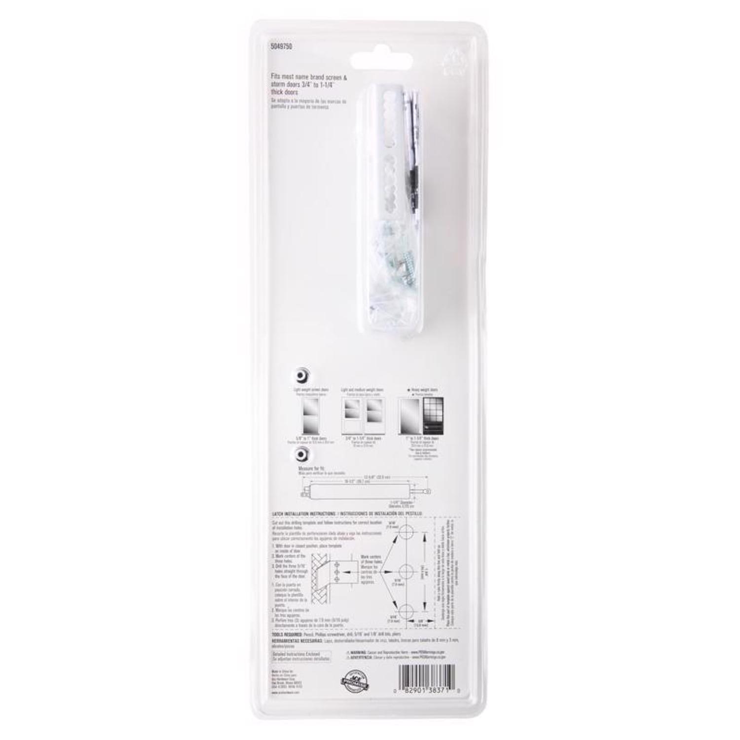 Ace White Aluminum/Steel Pneumatic Screen/Storm Door Closer