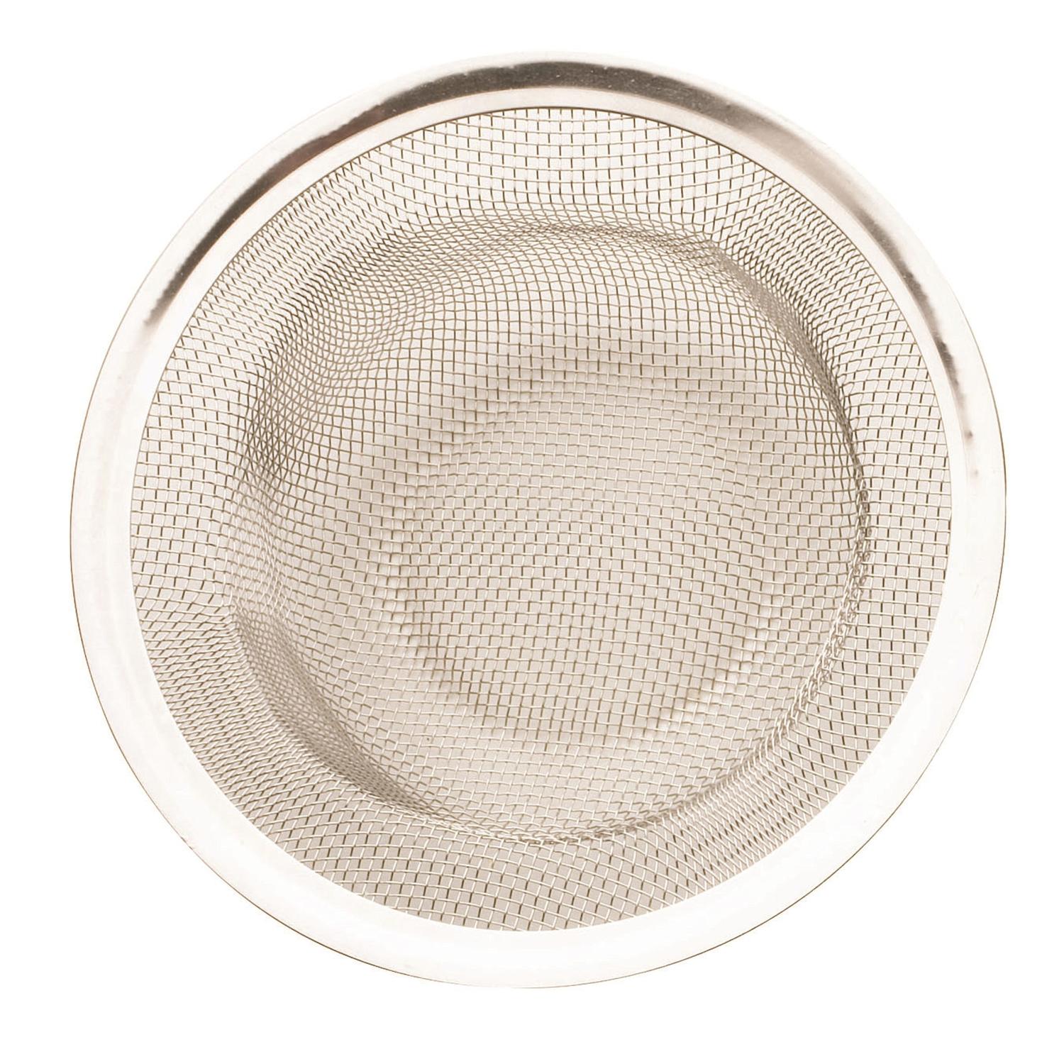 Ace 4-3/8 in. D Chrome White Stainless Steel Mesh Strainer