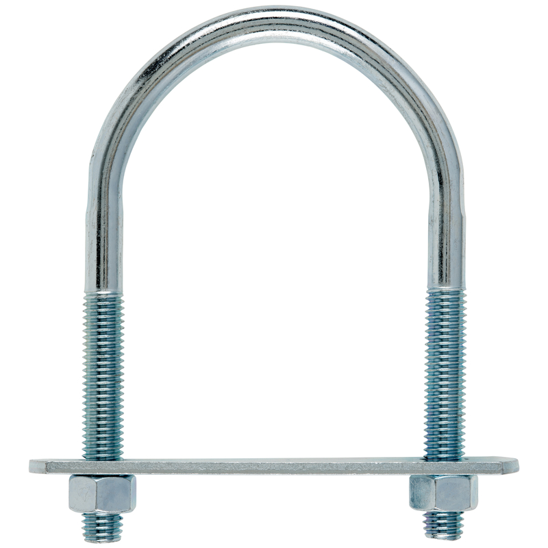 Hampton 1/2 in. X 3-1/2 in. W X 5-3/4 in. L Coarse Zinc-Plated Steel U-Bolt
