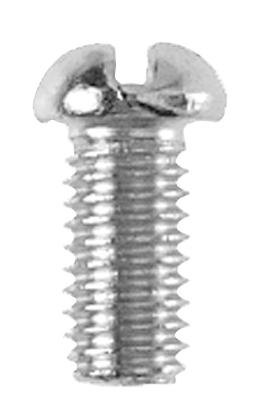 Danco No. 10-32 X 3/8 in. L Slotted Round Head Chrome-Plated Brass Bibb Screw 1 pk