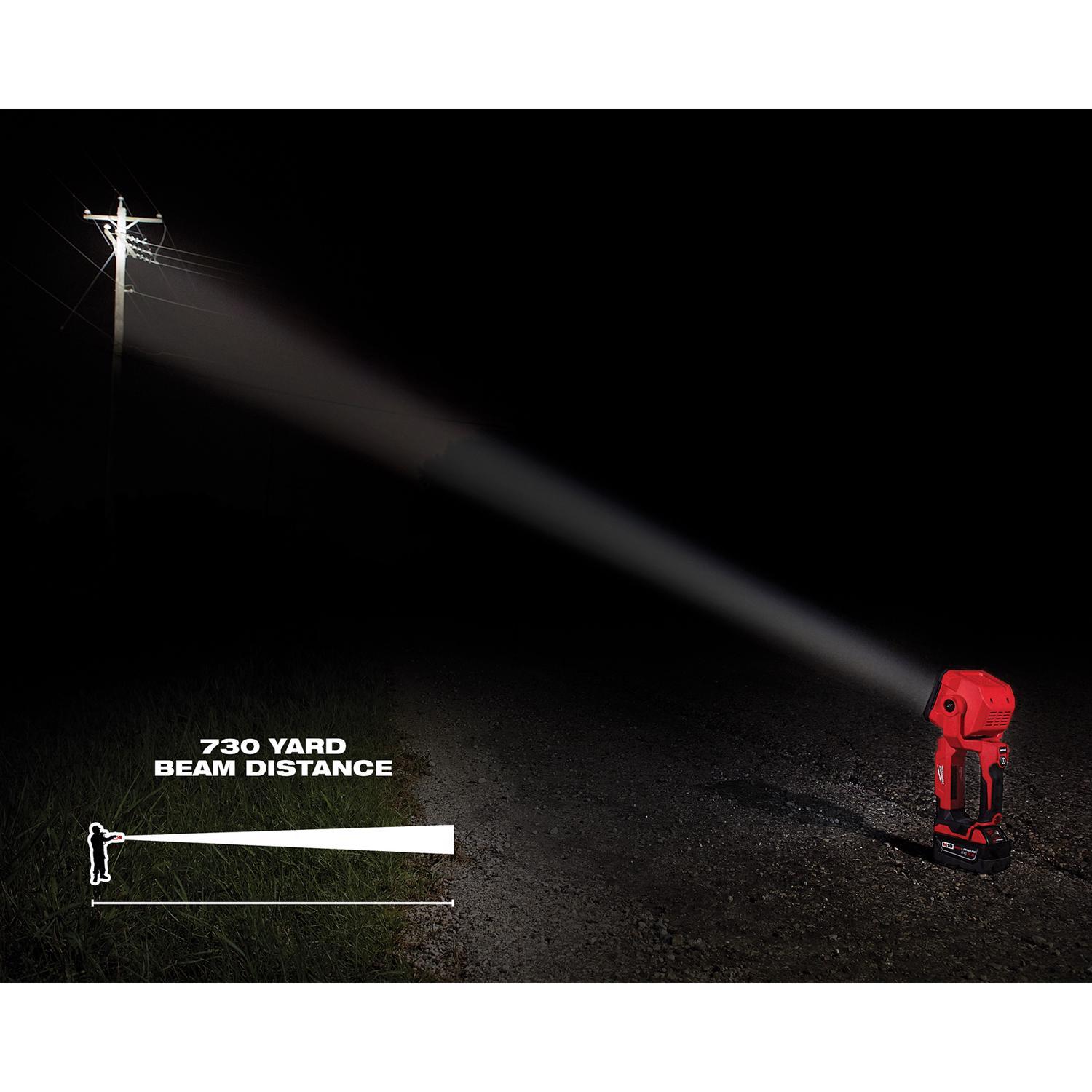 Milwaukee M18 1250 lm Red LED Search Light