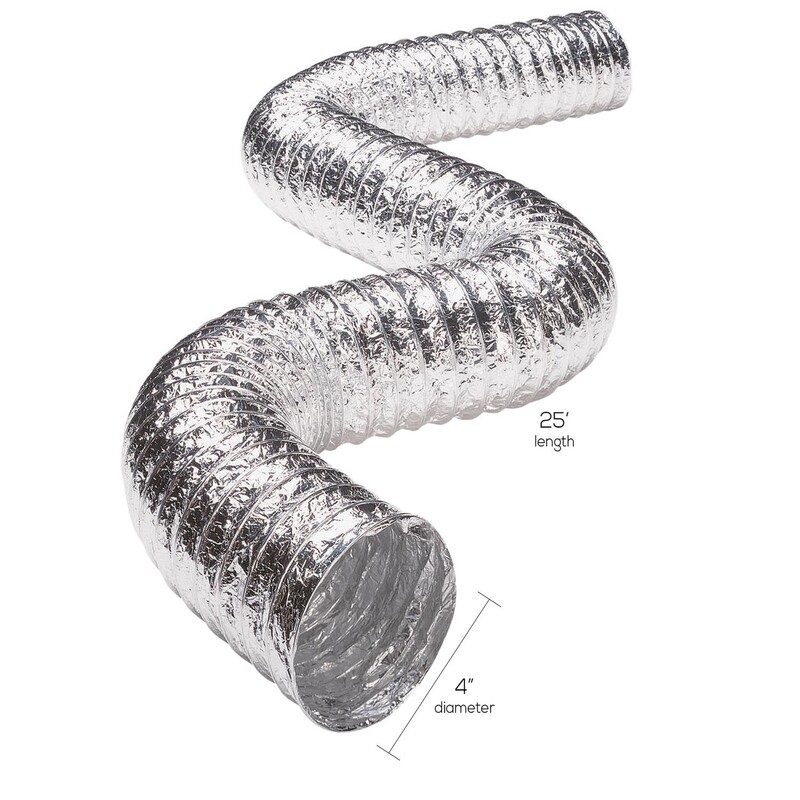 Deflect-O Supurr-Flex 300 in. L X 4 in. D Silver Aluminum Dryer Transition Duct