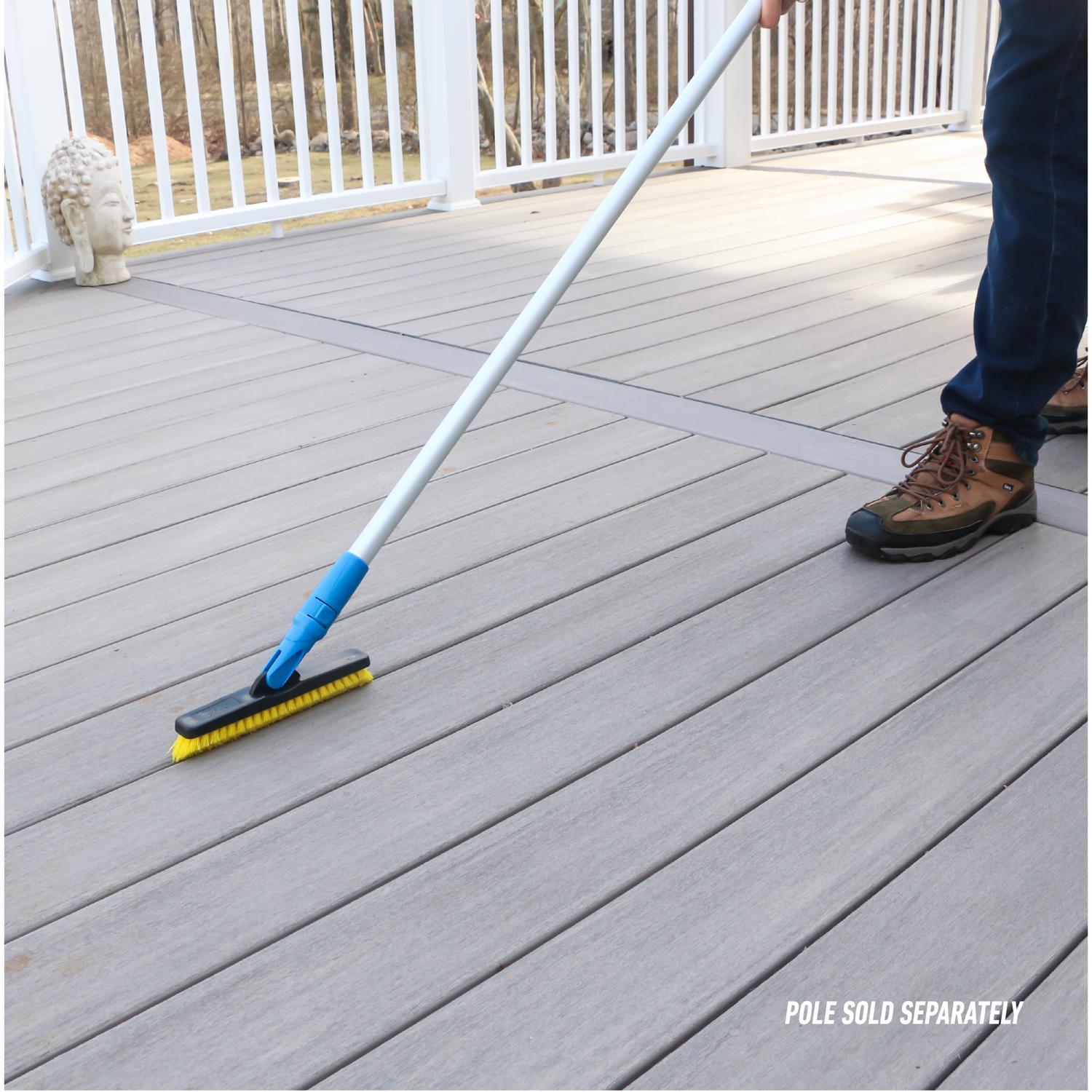 Unger 5.5 in. W Medium Bristle Plastic Handle Grout Brush