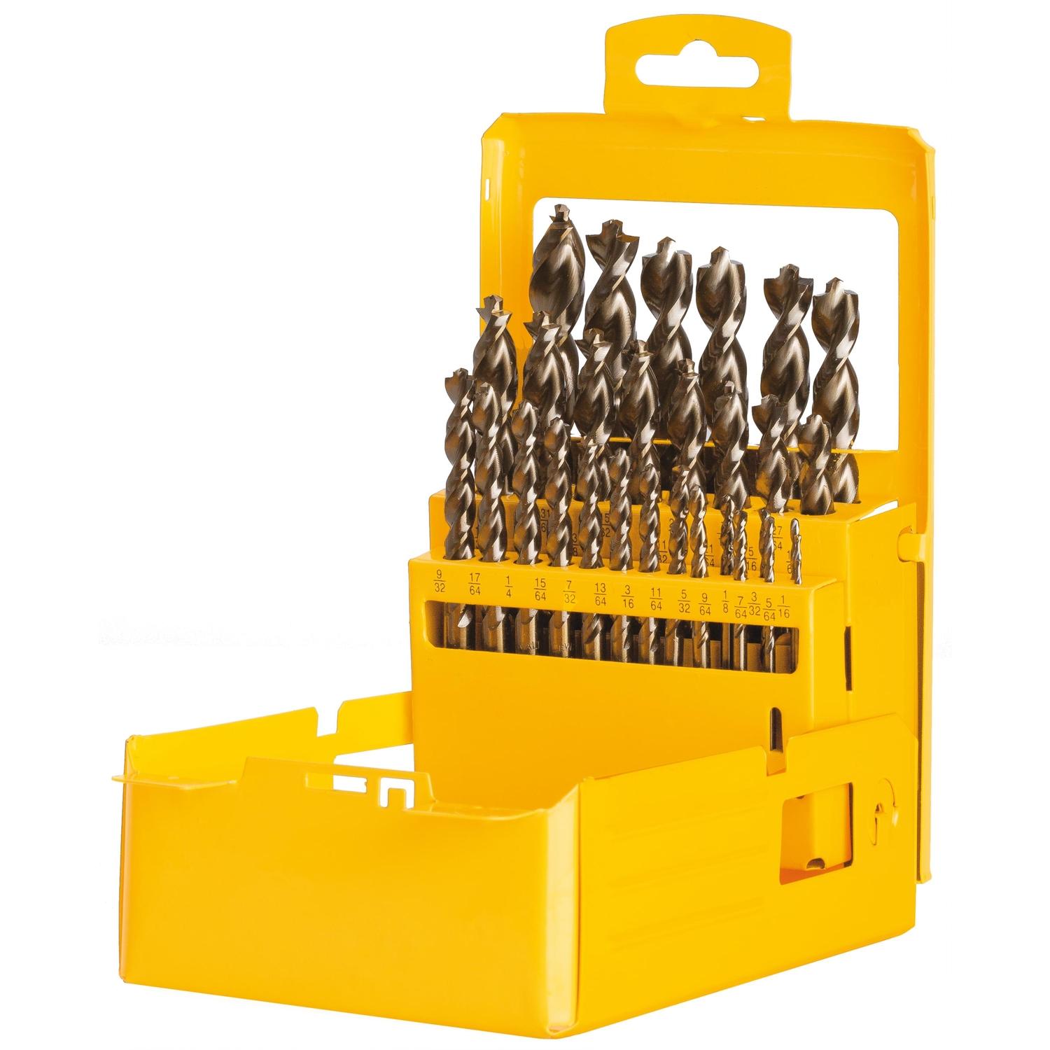 DeWalt Pilot Point High Speed Steel Drill Bit Set Straight Shank 29 pc