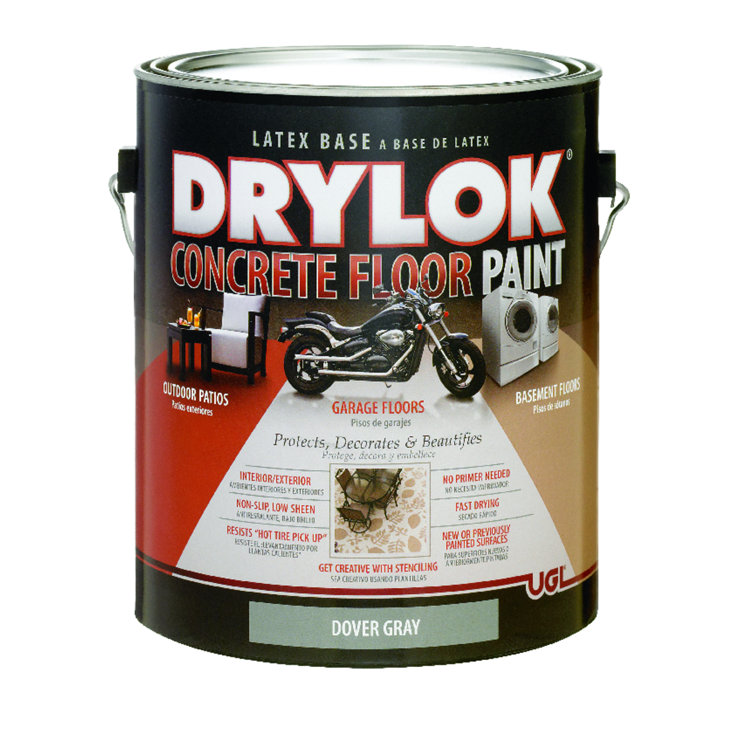Drylok Flat Dover Gray Latex Concrete & Garage Floor Paint 1 gal