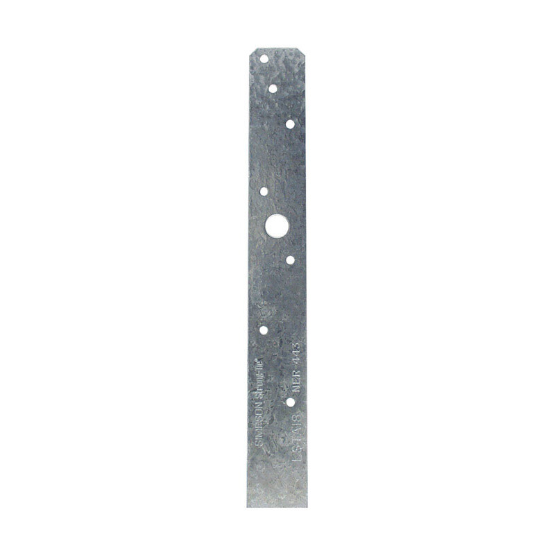Simpson Strong-Tie Galvanized Steel Strap 18 in. H x 1-1/4 in. W 20 Ga.