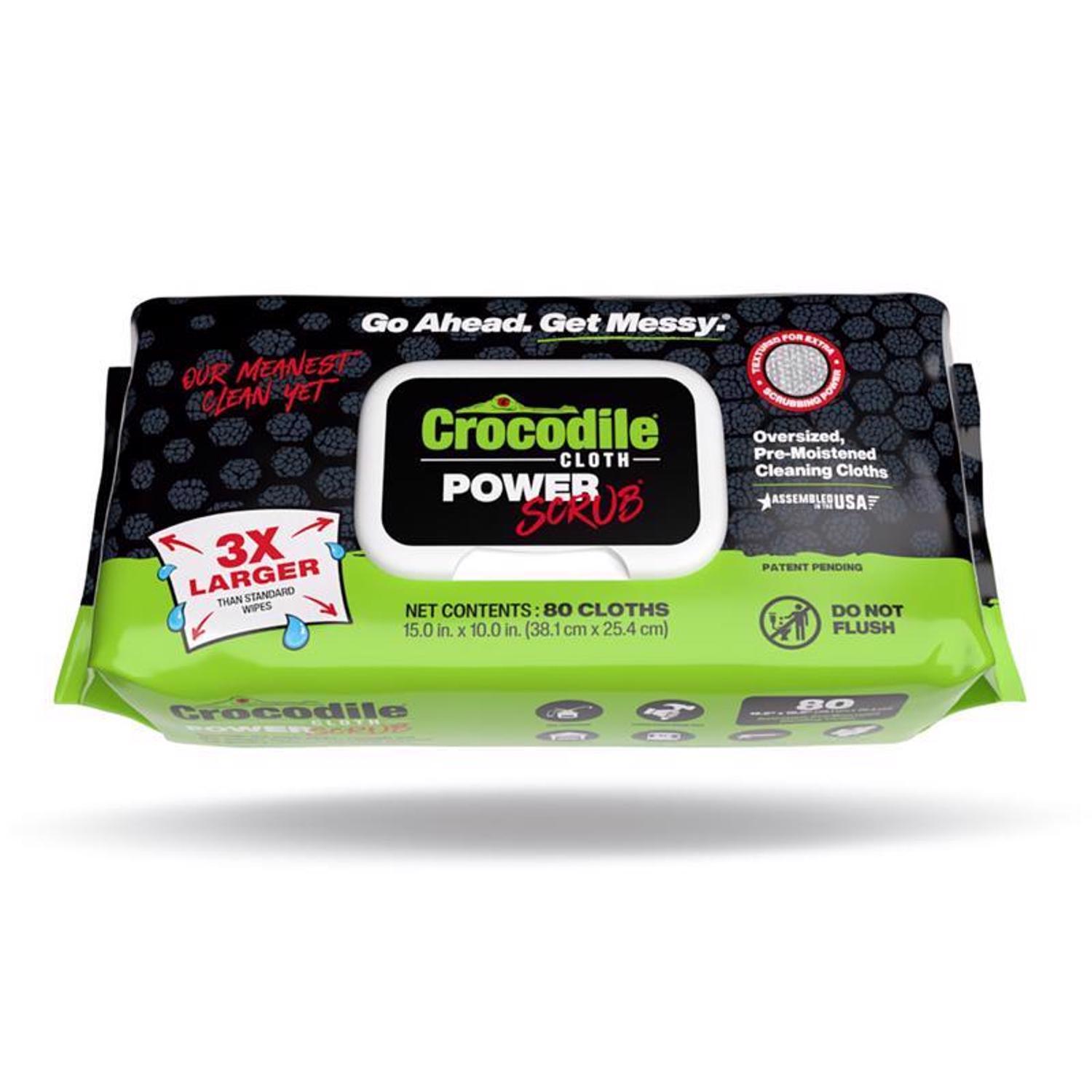 Crocodile Cloth Power Scrub Fiber Blend Cleaning Cloth 15 in. W X 10 in. L 80 pk