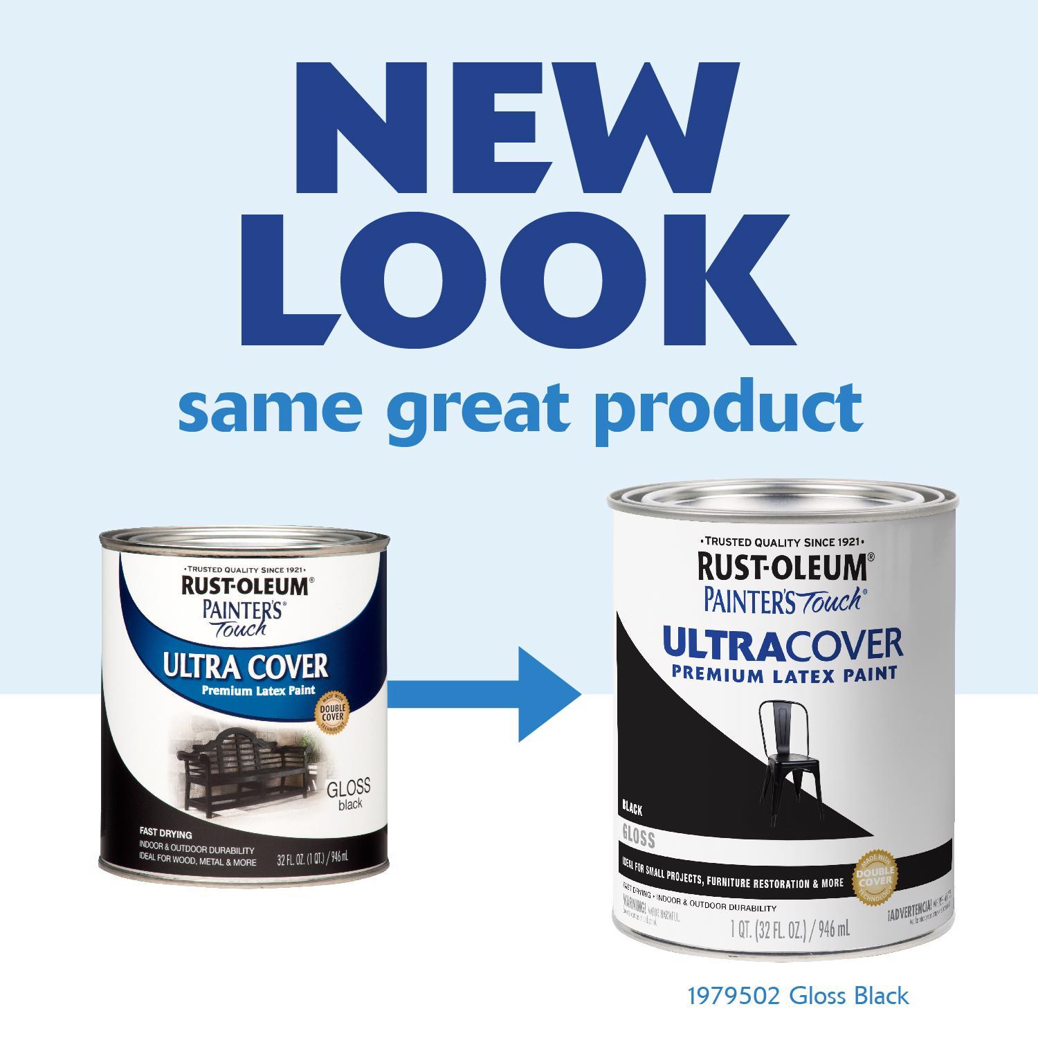RustOleum Painters Touch Ultra Cover Gloss Black WaterBased Paint