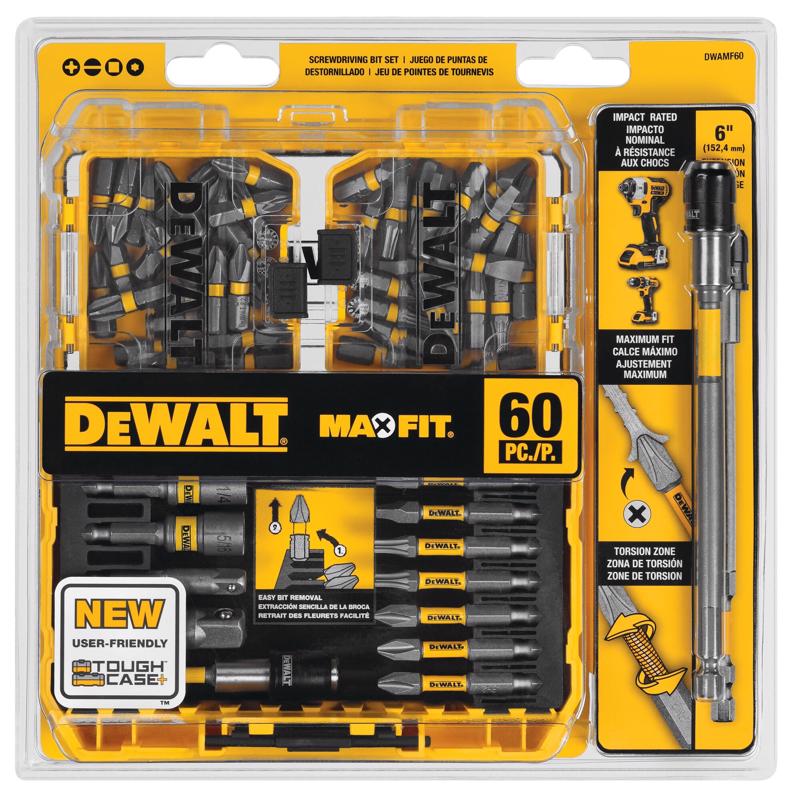 DeWalt Maxfit Screwdriver Bit Set Steel 60 pc Stine Home + Yard The