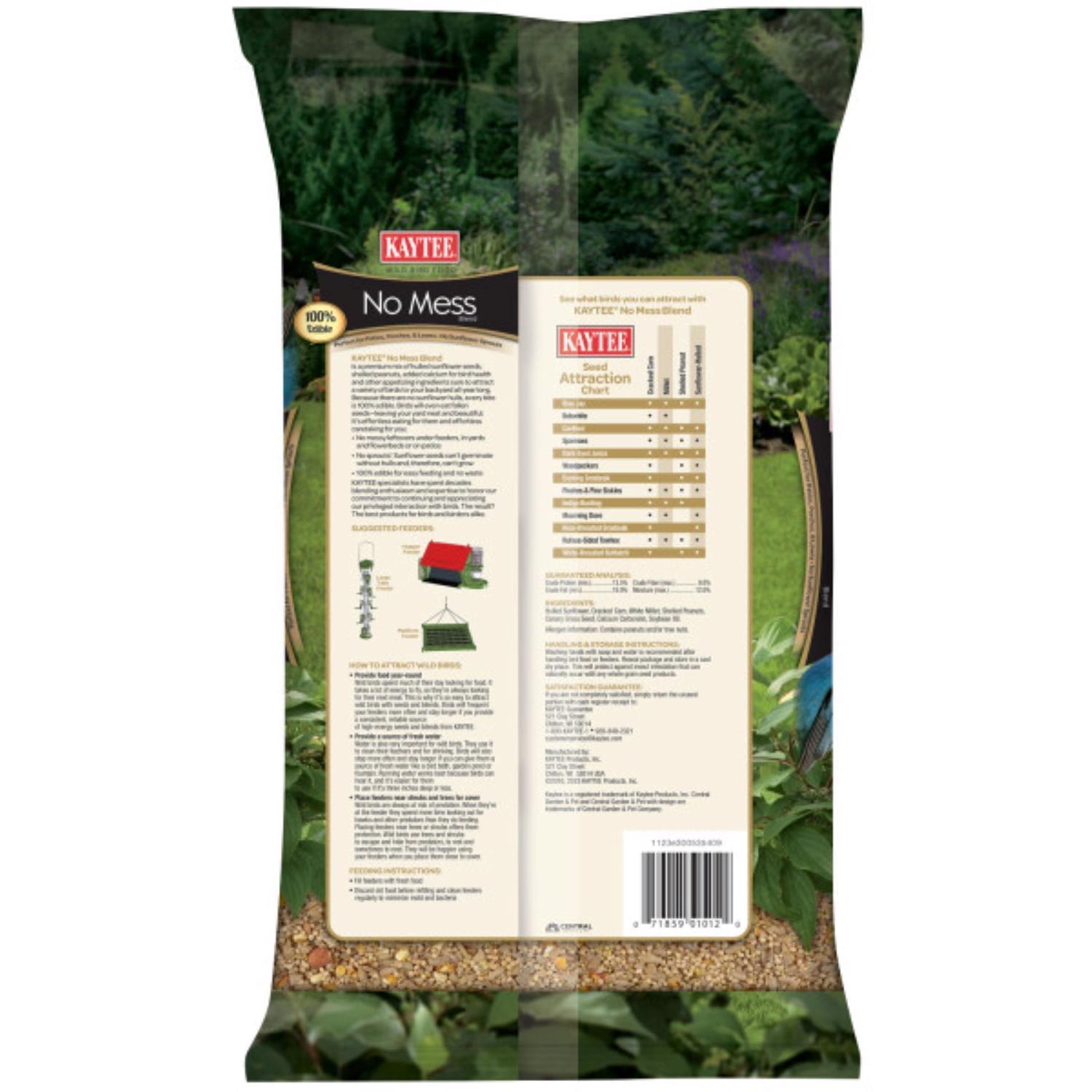 Kaytee No Mess Songbird Hulled Sunflower Seed Wild Bird Food 5 lb