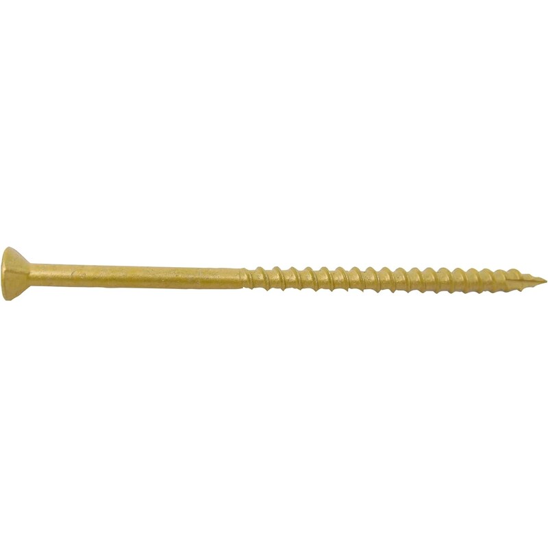 Grip-Rite PrimeGuard Plus Gold Star Drive Construction Screw 4 in. x 10, 5 lb." 