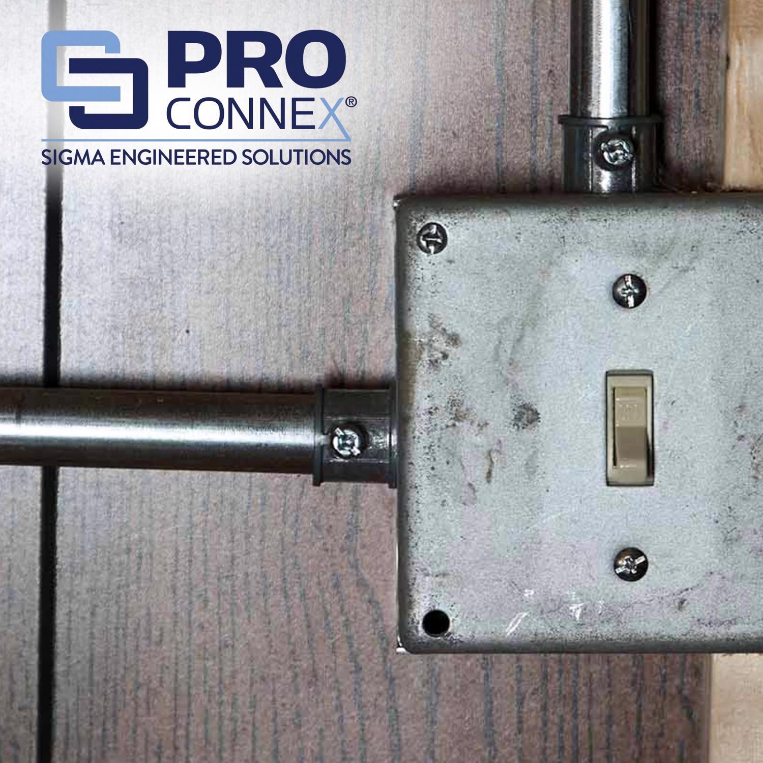 Sigma Engineered Solutions Snap Lock 3/8 in. D Die-Cast Zinc Flex Connector For AC and MC 25 pk