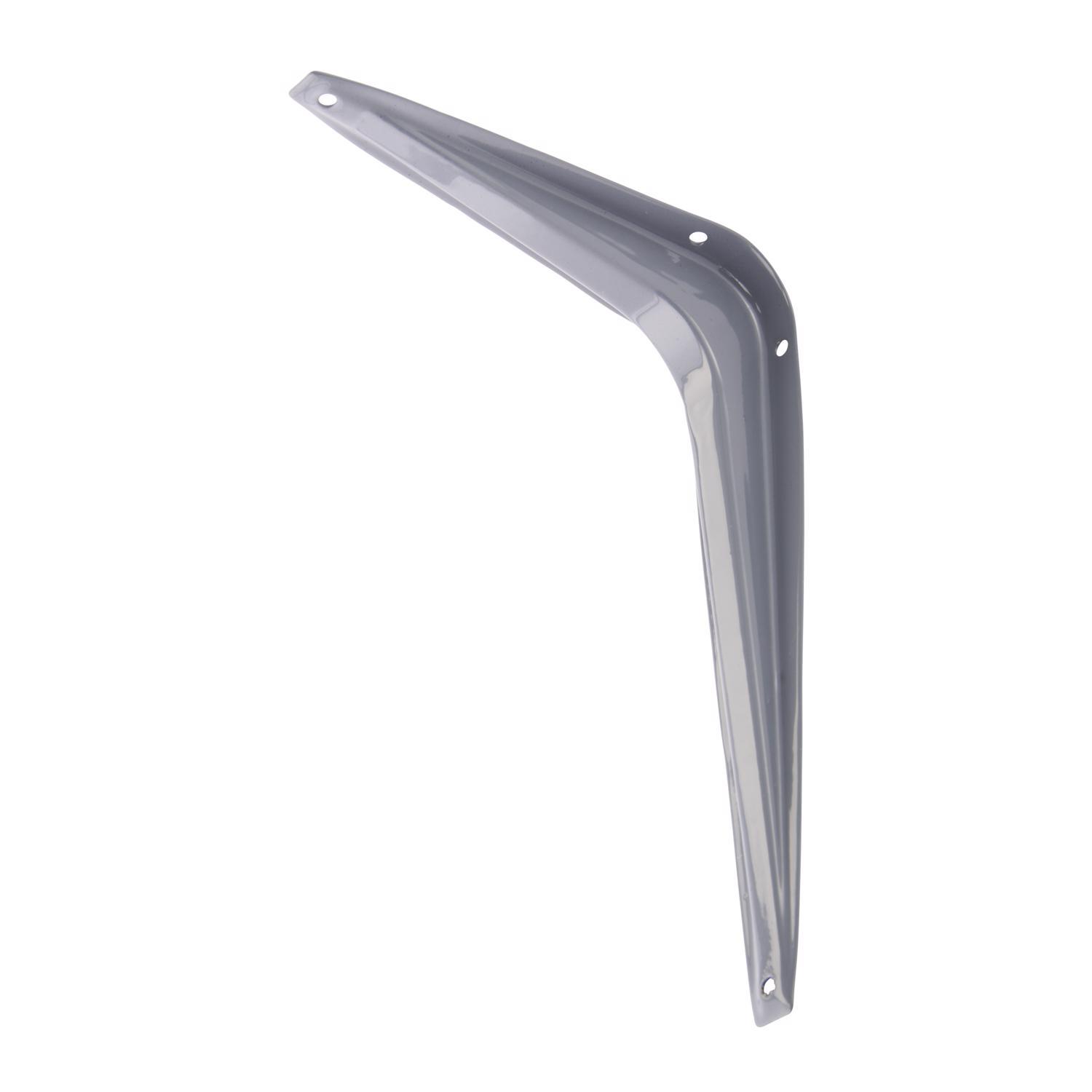 Hampton Gray Steel Shelf Support 18 Ga. 6 in. L 100 lb