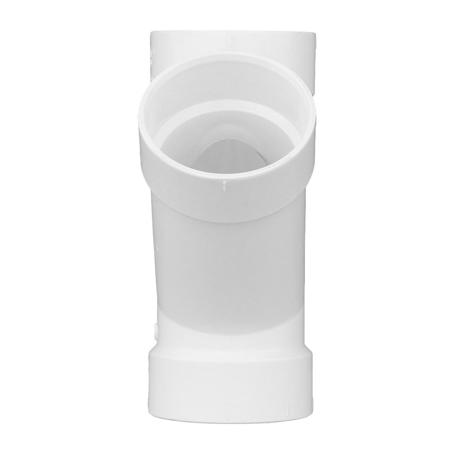 Charlotte Pipe Schedule 40 4 in. Hub X 4 in. D Hub PVC Wye 1 pk